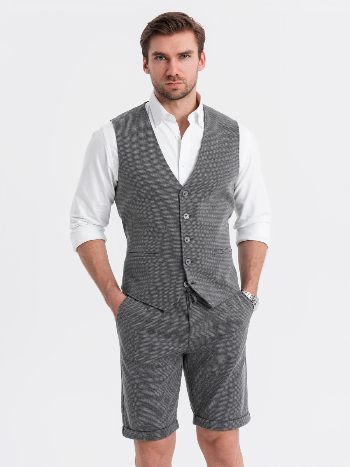 Ombre Men's sweatshirt set unbuttoned sweatshirt + pants