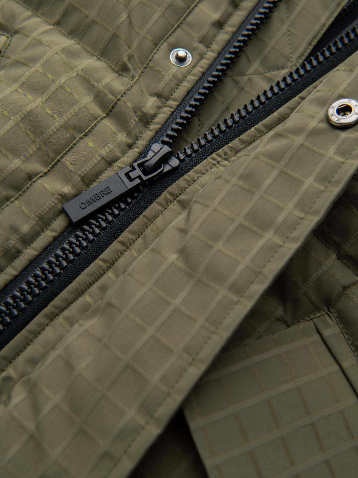 Ombre Outdoor long men&#039;s parka jacket - olive