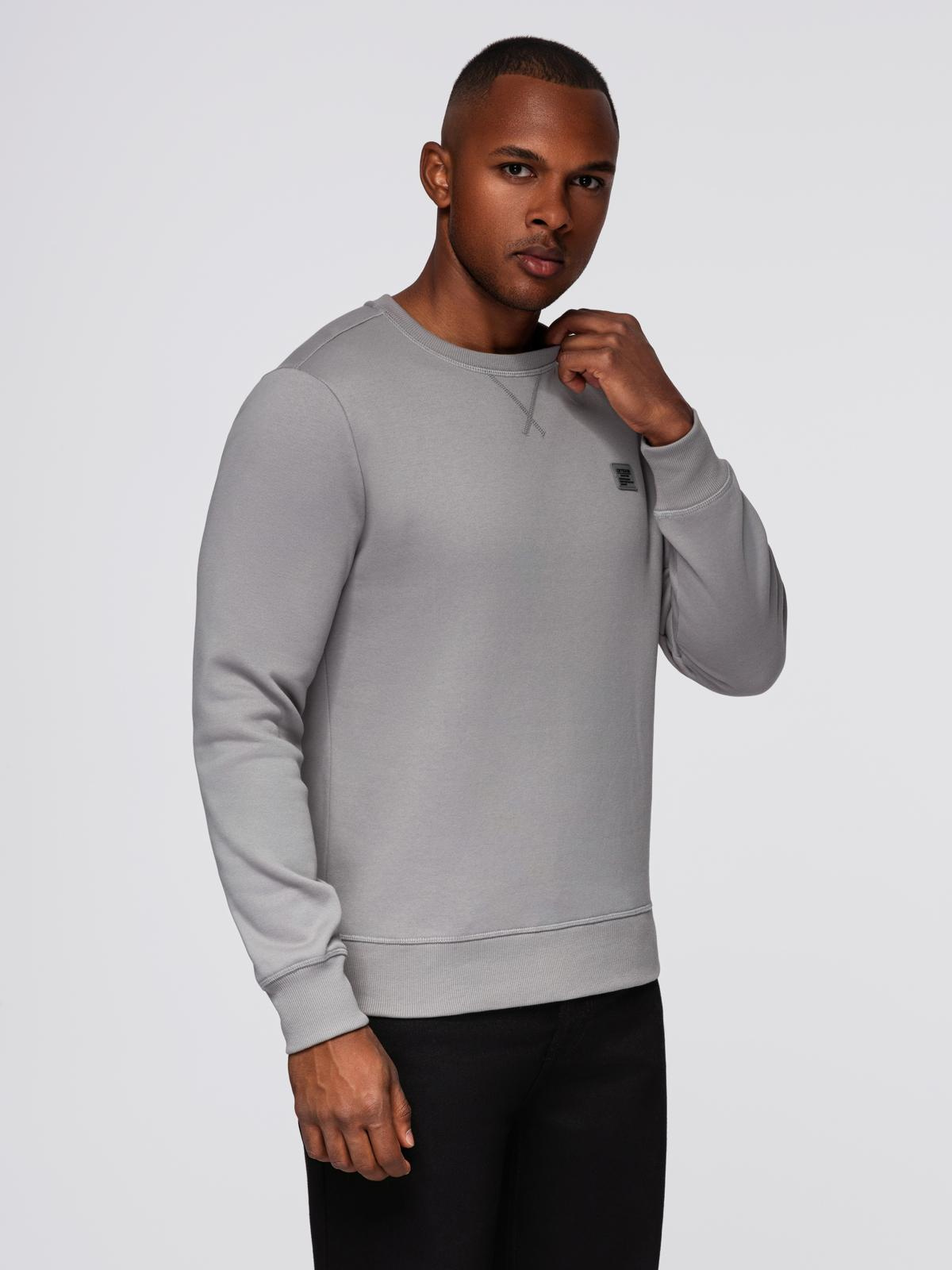 Ombre Men's classic round neck sweatshirt - grey