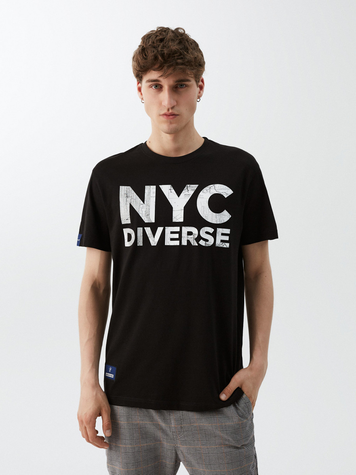 Levně Diverse Men's printed T-shirt NY CITY 04