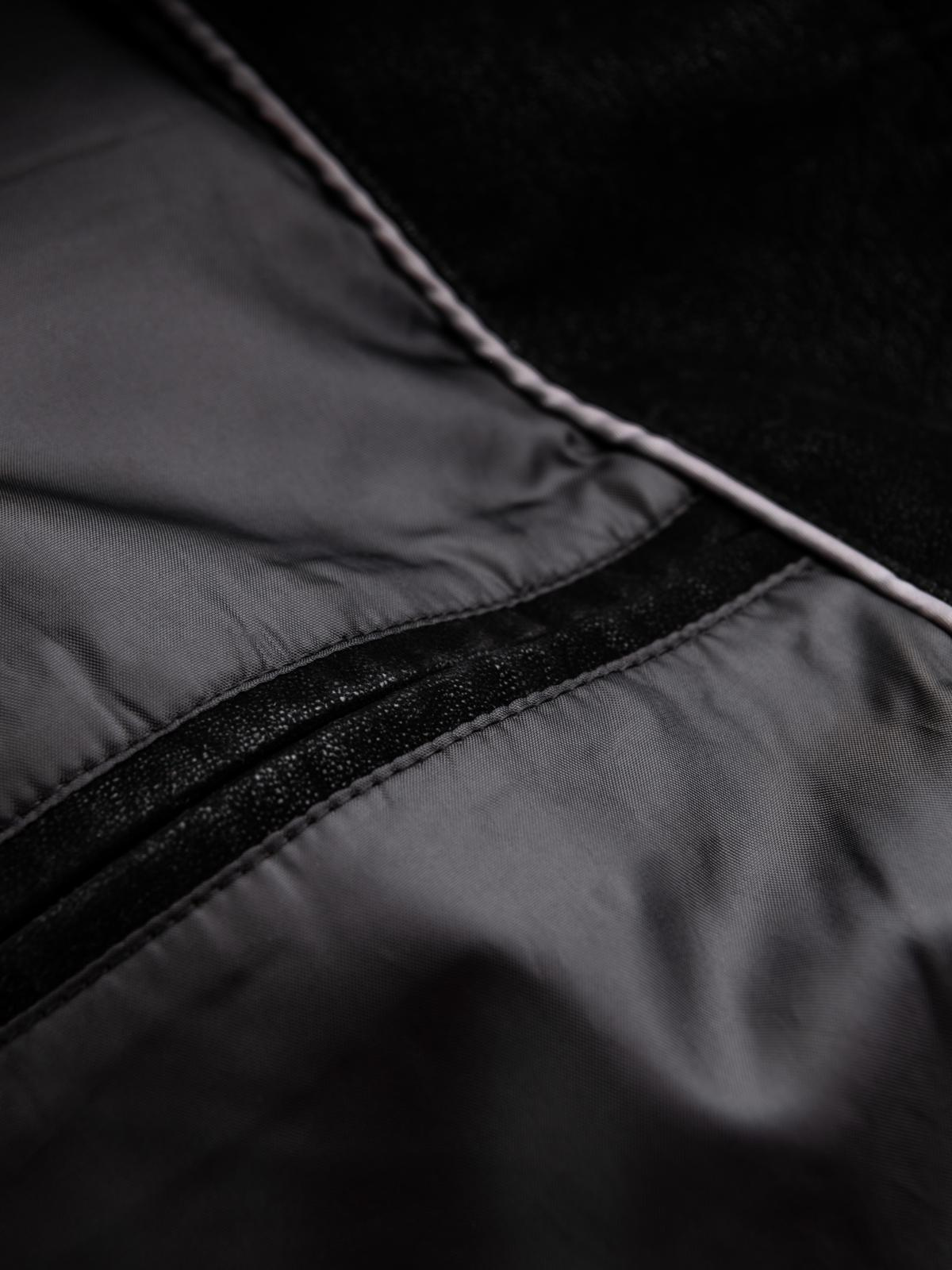 Ombre Stylish men&#039;s eco leather biker jacket with collar