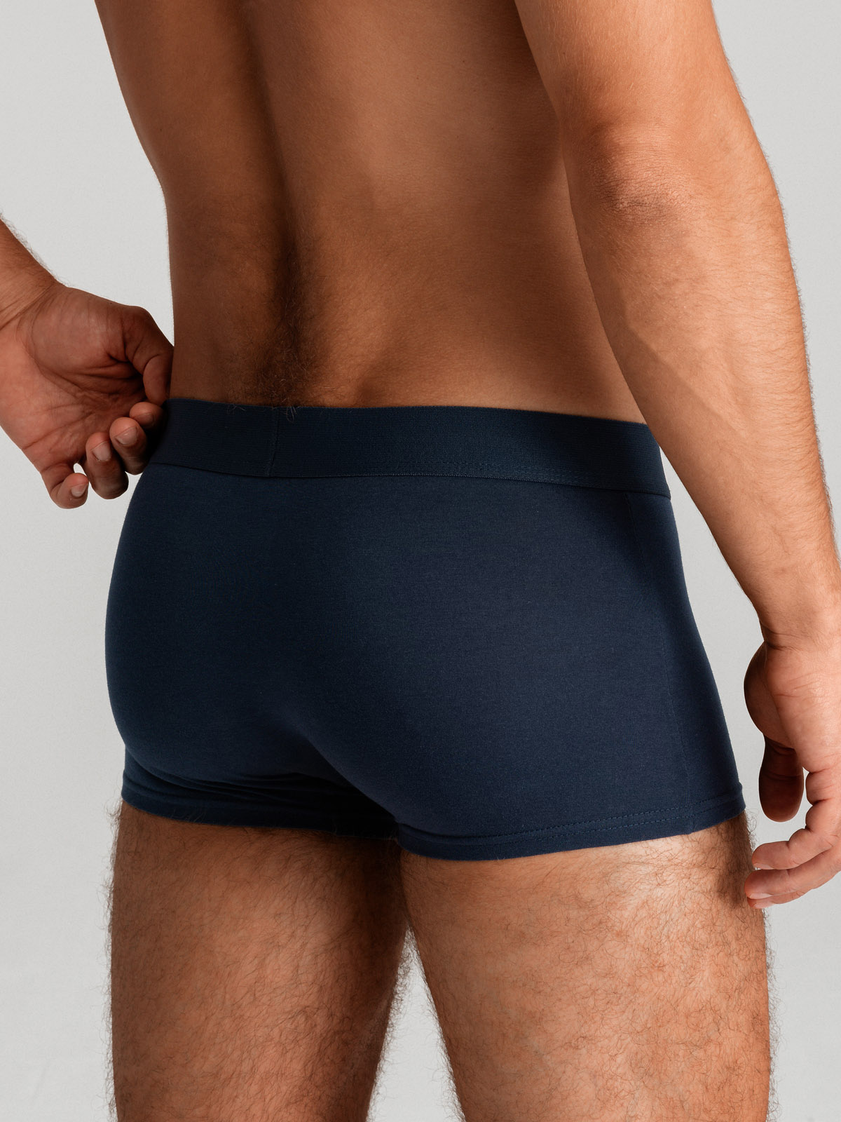 Ombre BASIC men&#039;s single color matching boxer shorts with elastane - 3 pack mix OM-UNBB