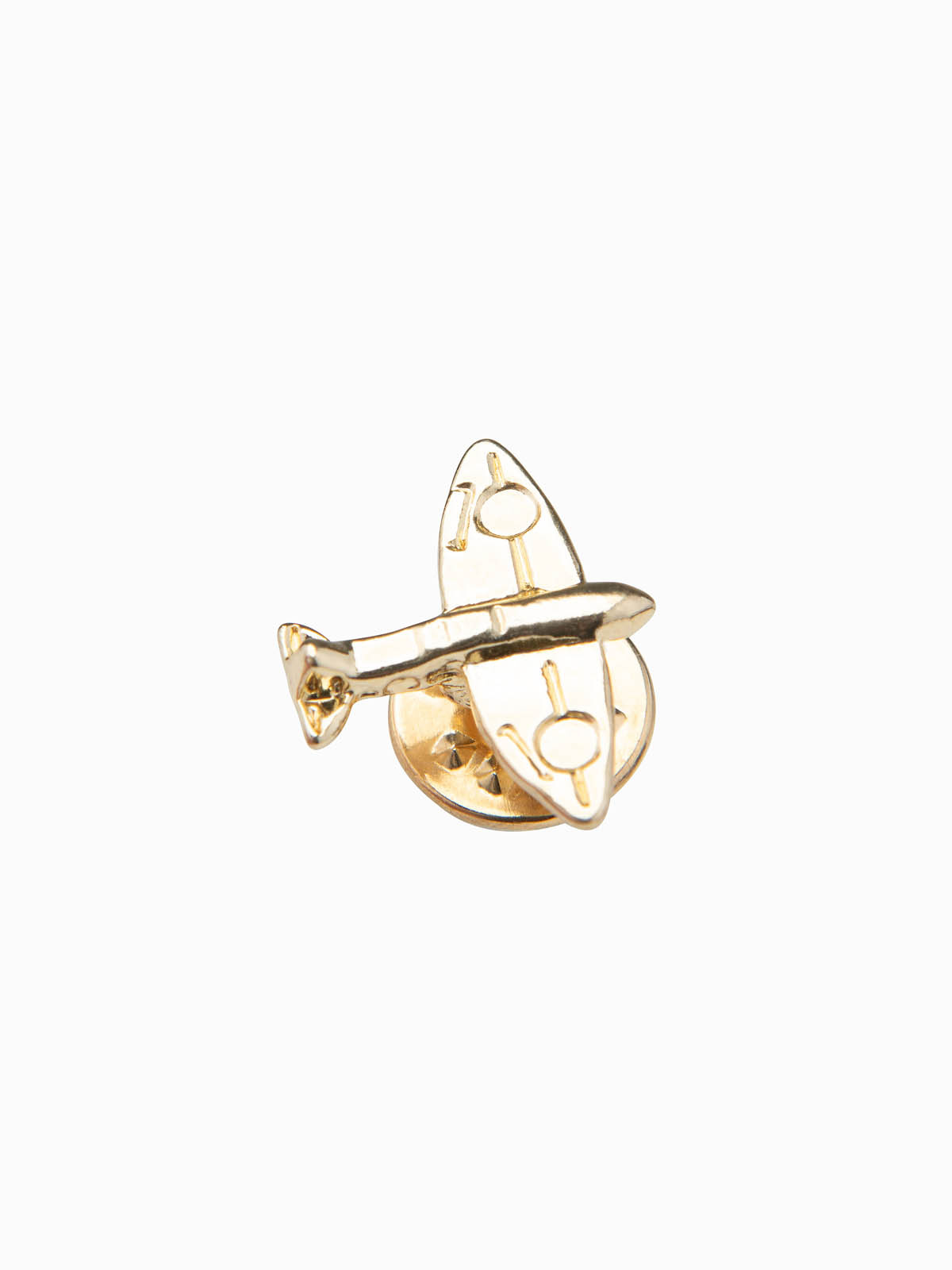 Ombre Men's lapel pin small plane – gold OU-ACPN