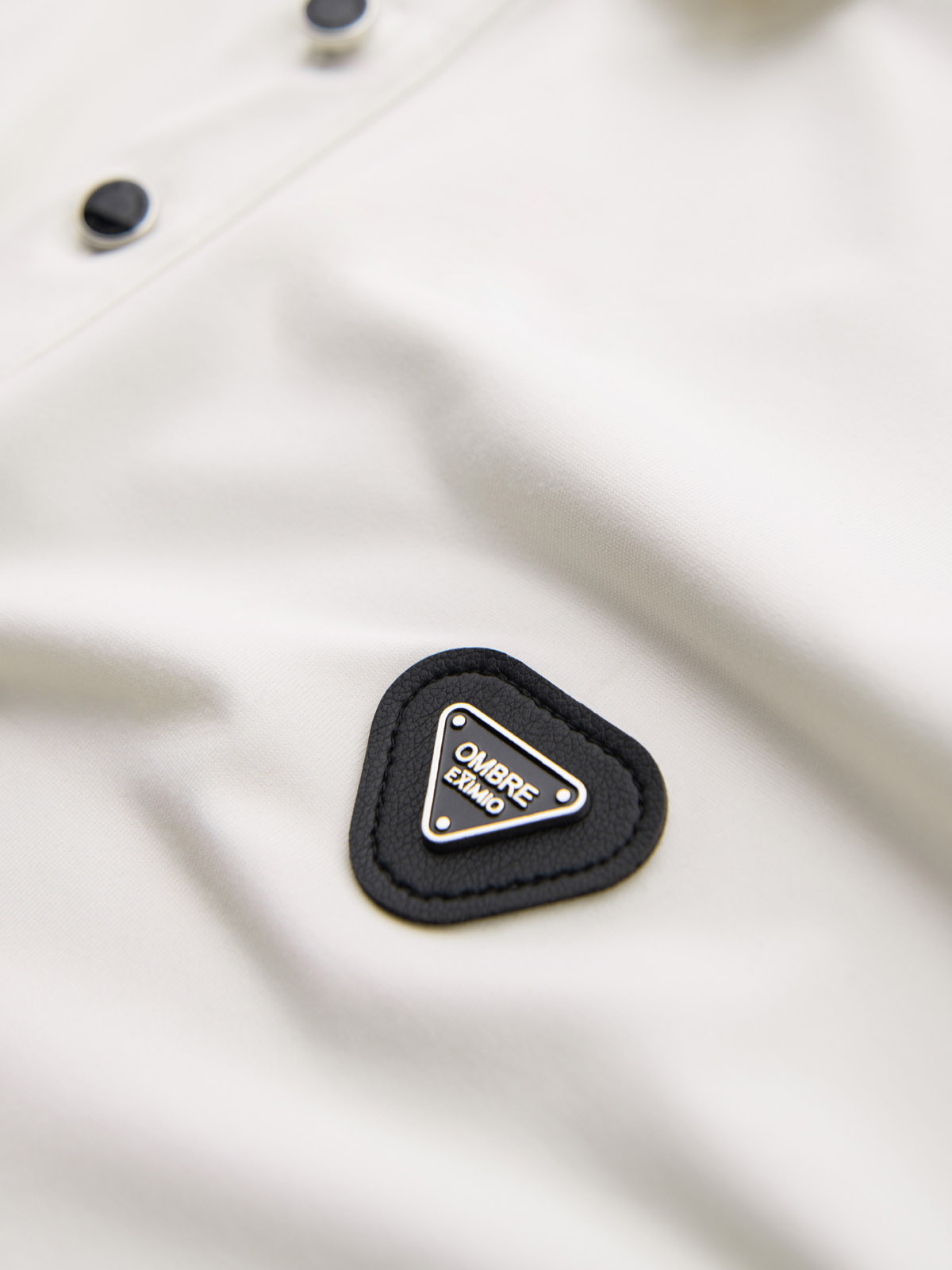 Ombre Men's stylish stretch fabric polo shirt - cream