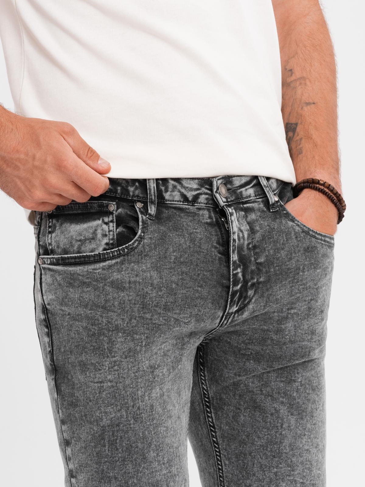 Ombre Men&#039;s classic washed REGULAR FIT jeans - gray