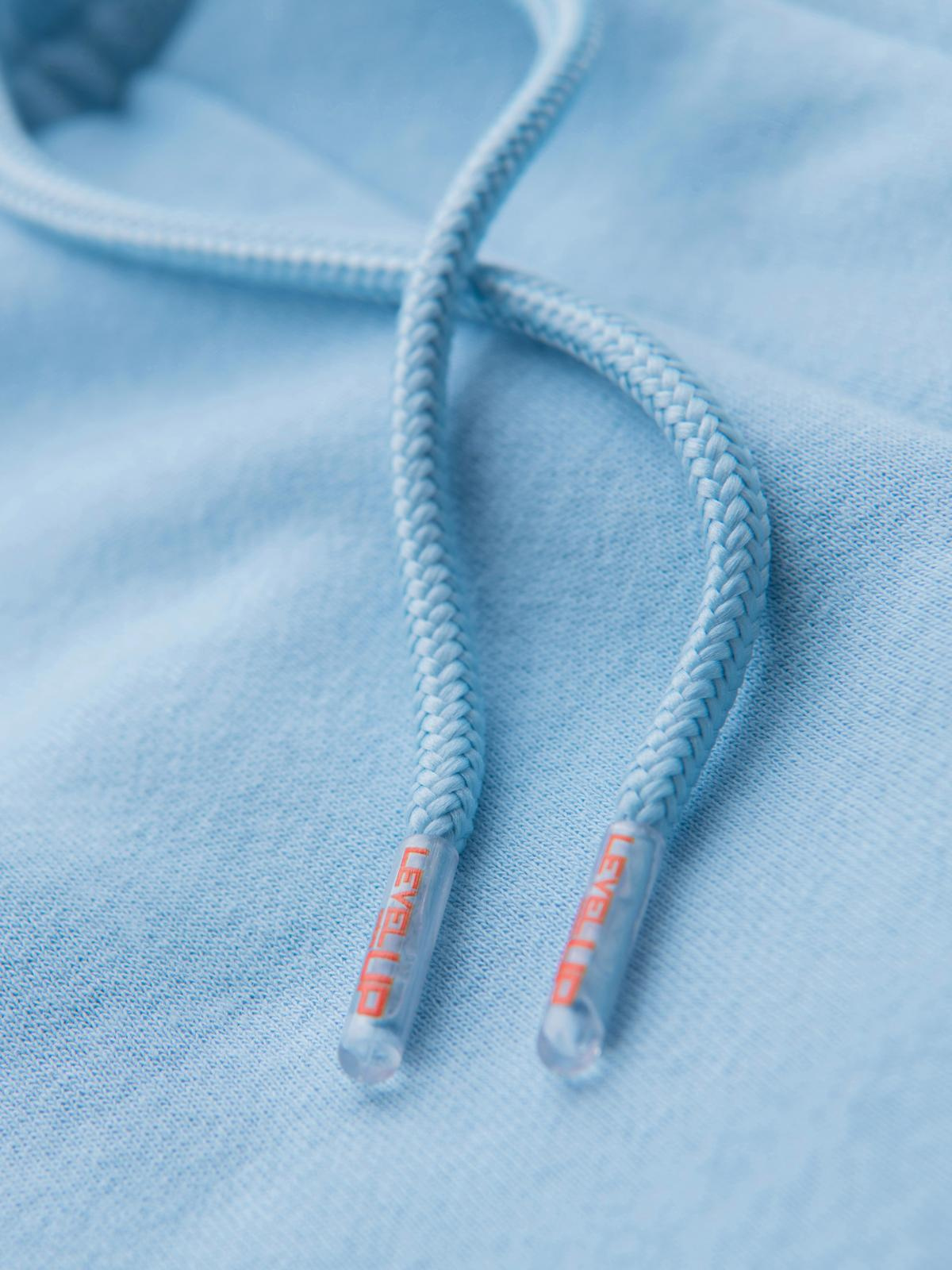 Ombre Unisex sweat shorts with drawstring waist - blue