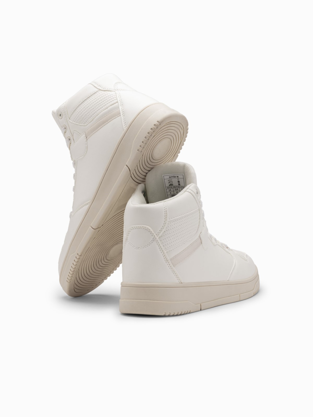 Ombre Insulated men&#039;s high top sneaker shoes - white