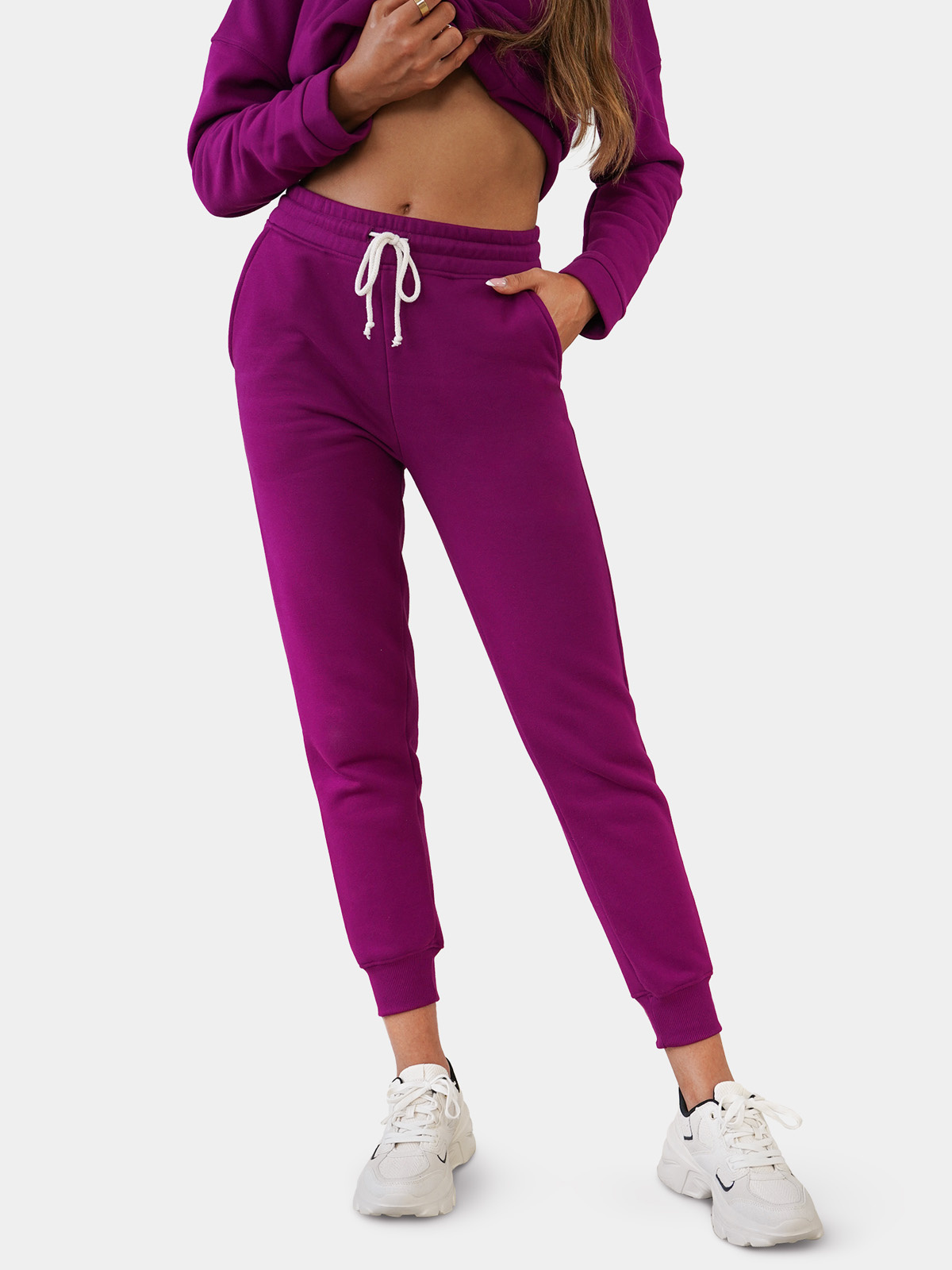 Dámské fialové tepláky Edoti