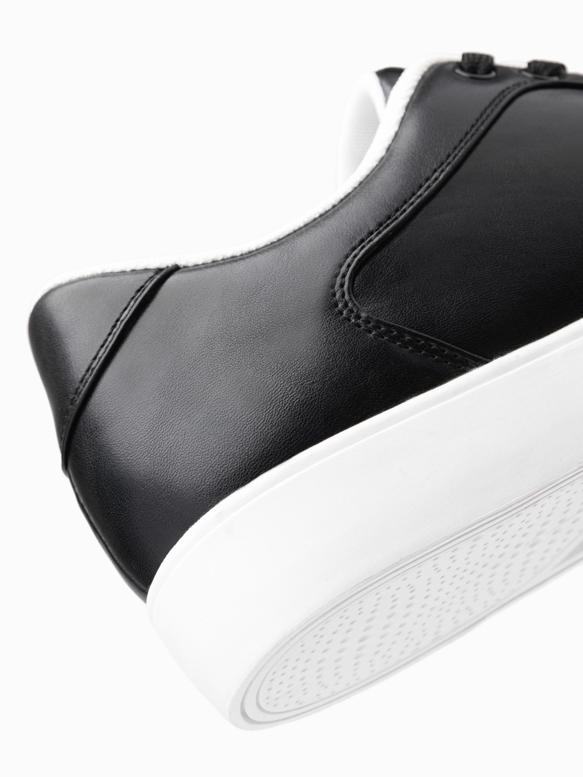Ombre Classic men's sneaker shoes with high sole - black