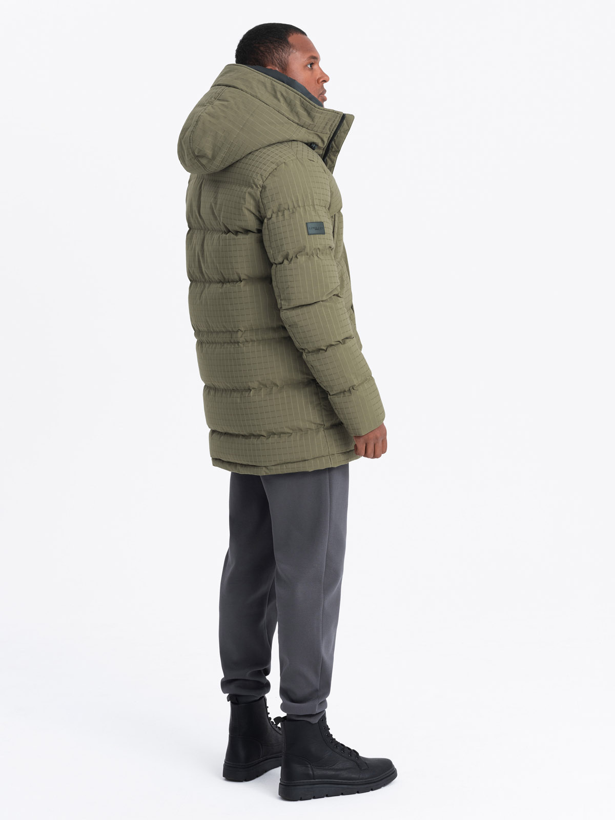 Ombre Outdoor long men&#039;s parka jacket - olive