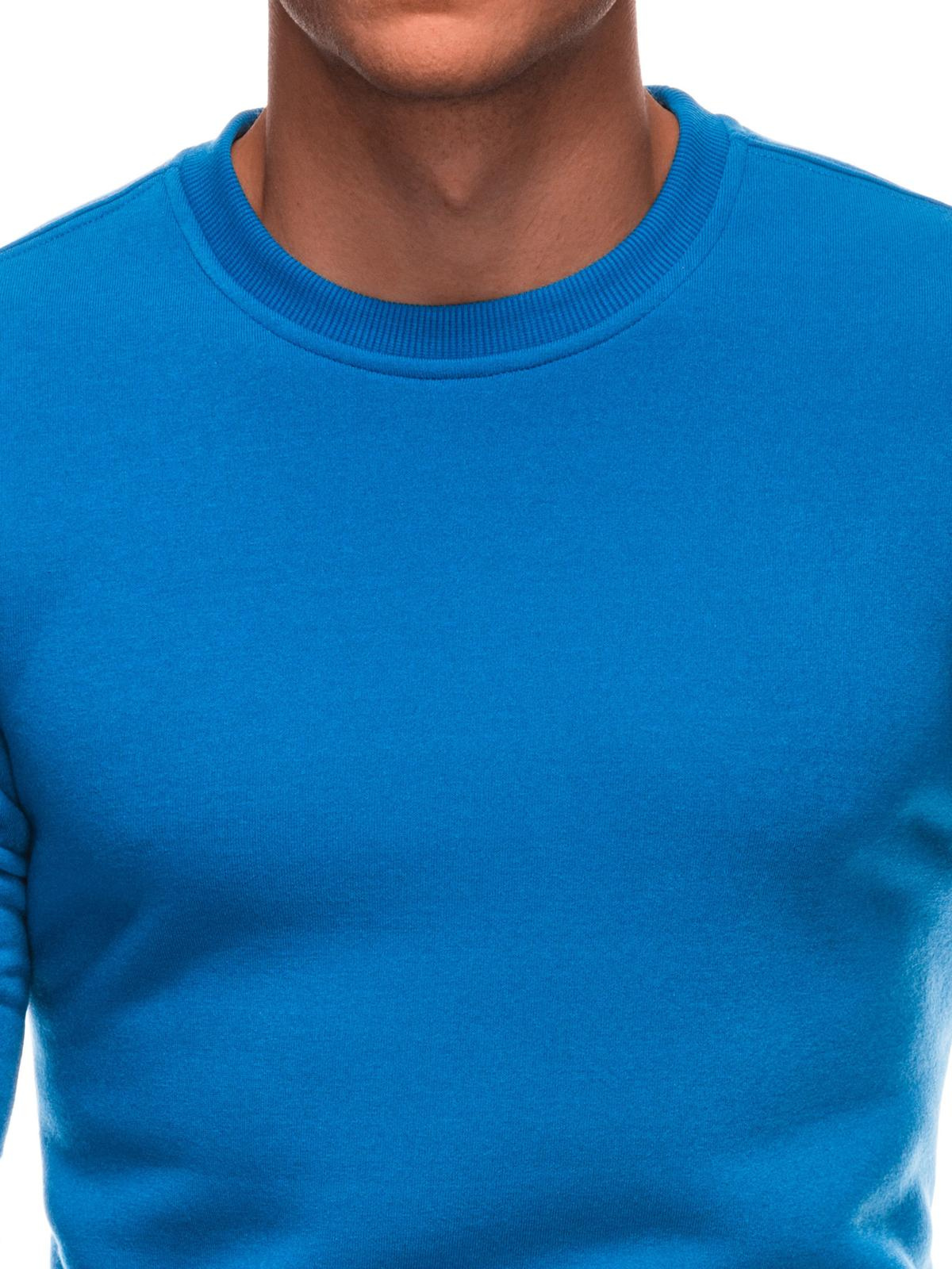 Edoti BASIC men's uniform round neck sweatshirt - blue