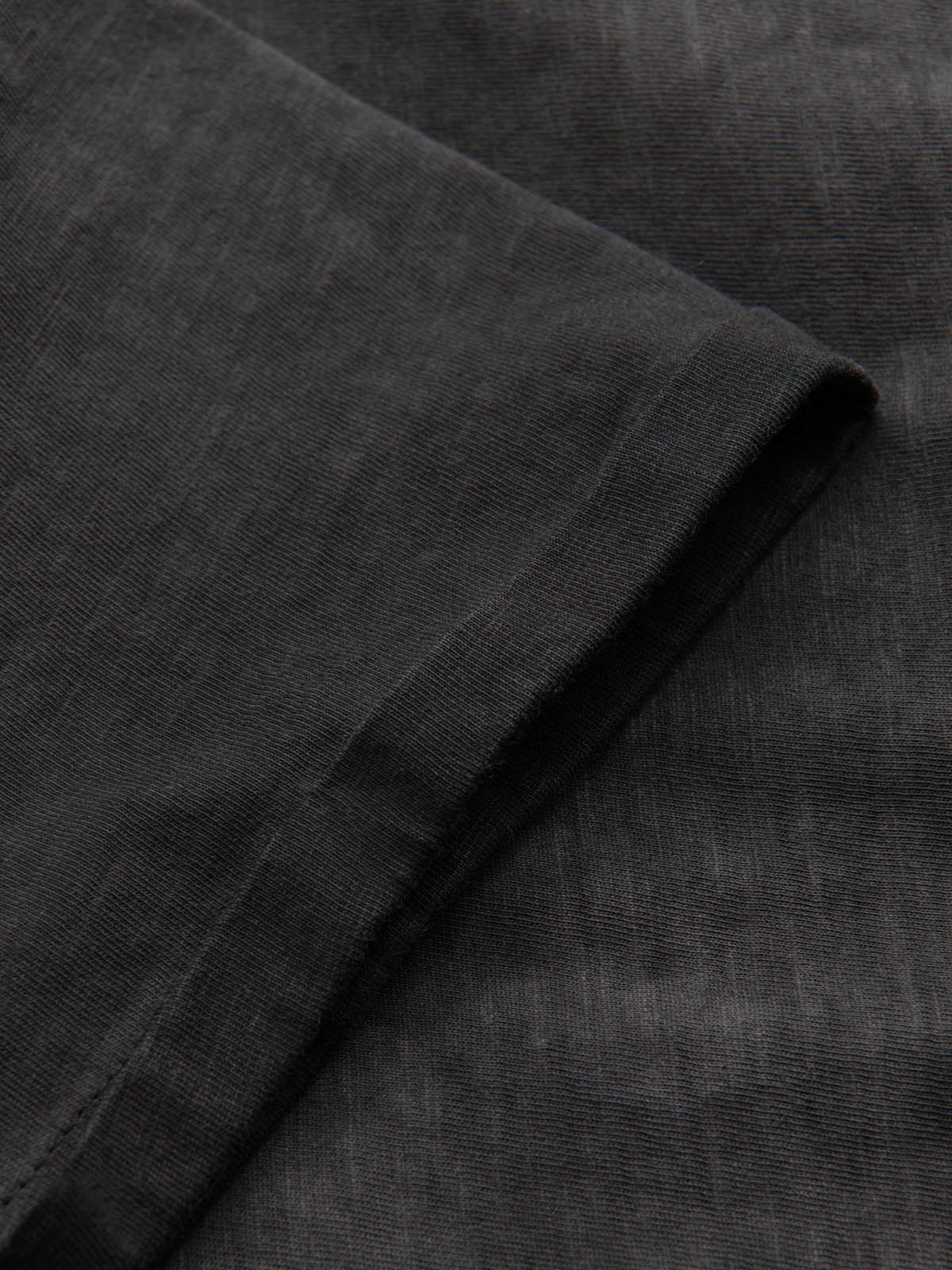 Ombre Men's brindle V-neck t-shirt with pocket - black
