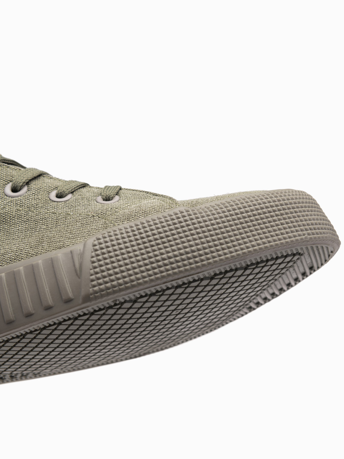 Ombre Men&#039;s high top canvas sneakers shoes - olive
