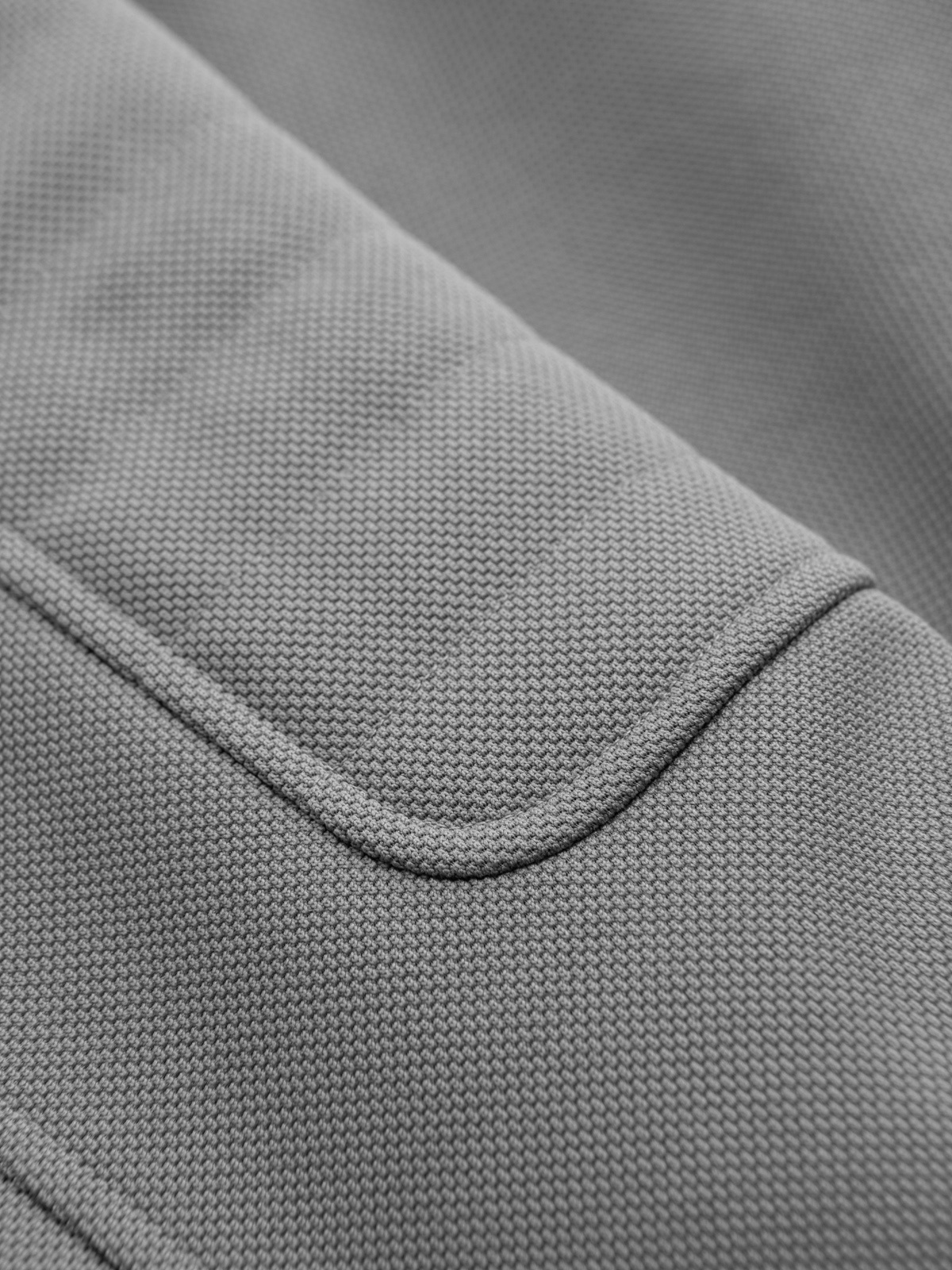 Ombre Men's biker jacket with pockets and collar - grey