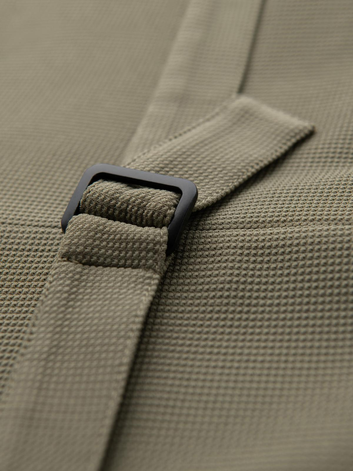 Ombre Fitted men's structured knit vest with lapels - olive