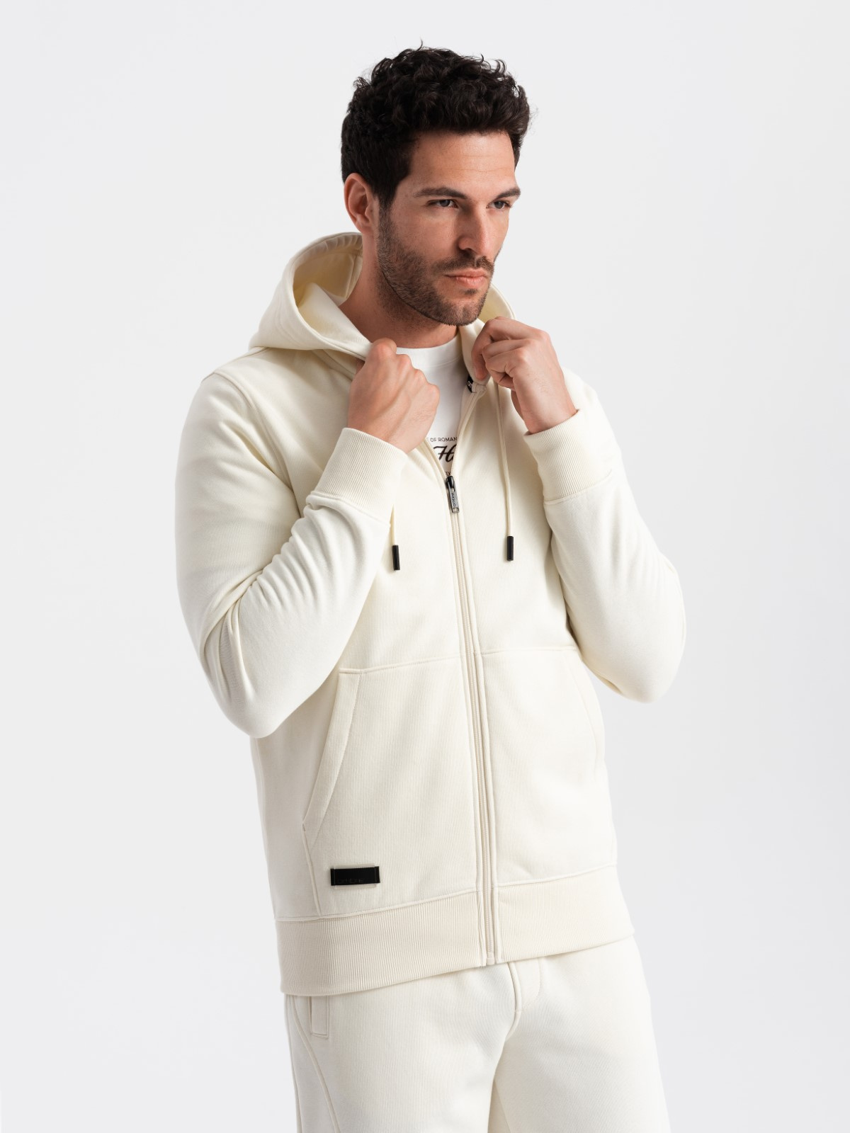 Ombre BASIC men's sweatshirt set unbuttoned sweatshirt + joggers