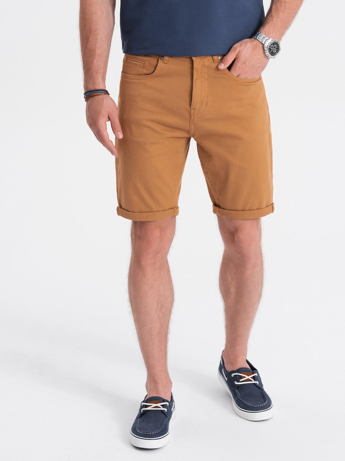 Ombre CHINO men's shorts - camel