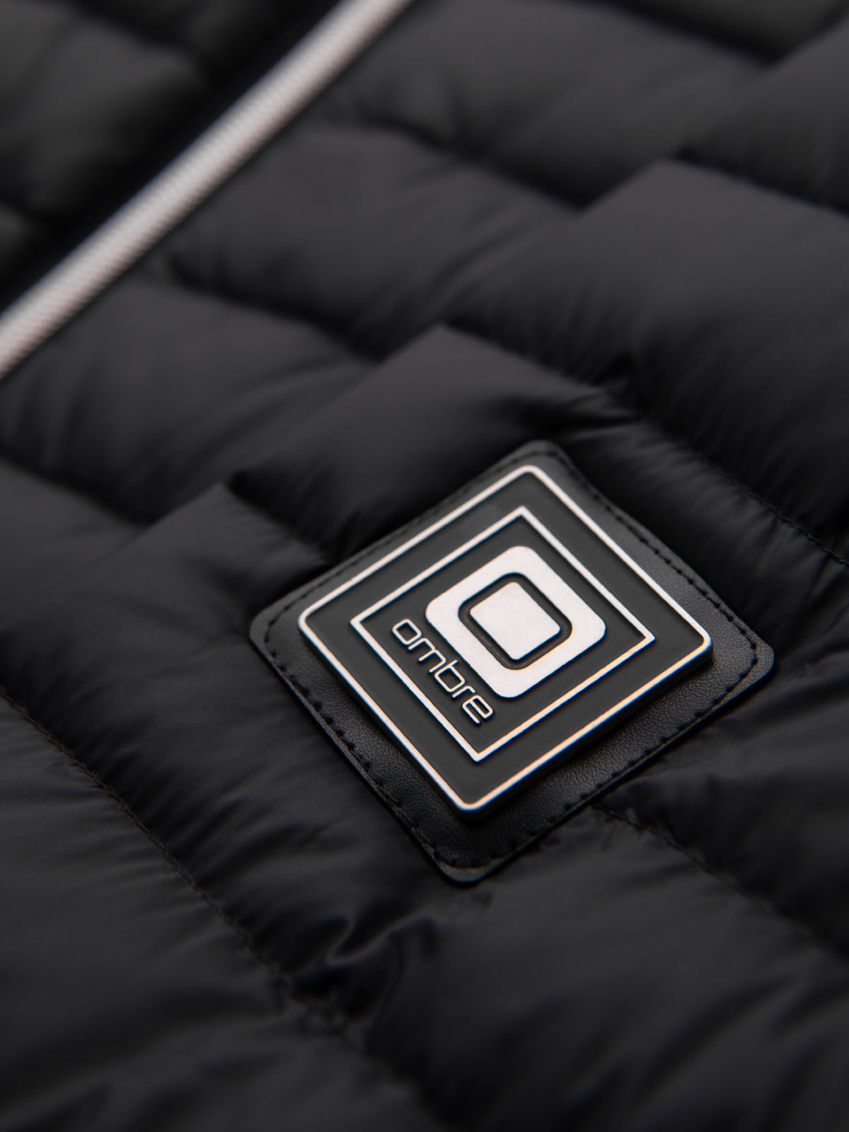 Ombre Ultralight men&#039;s natural down jacket with stowable pouch - black