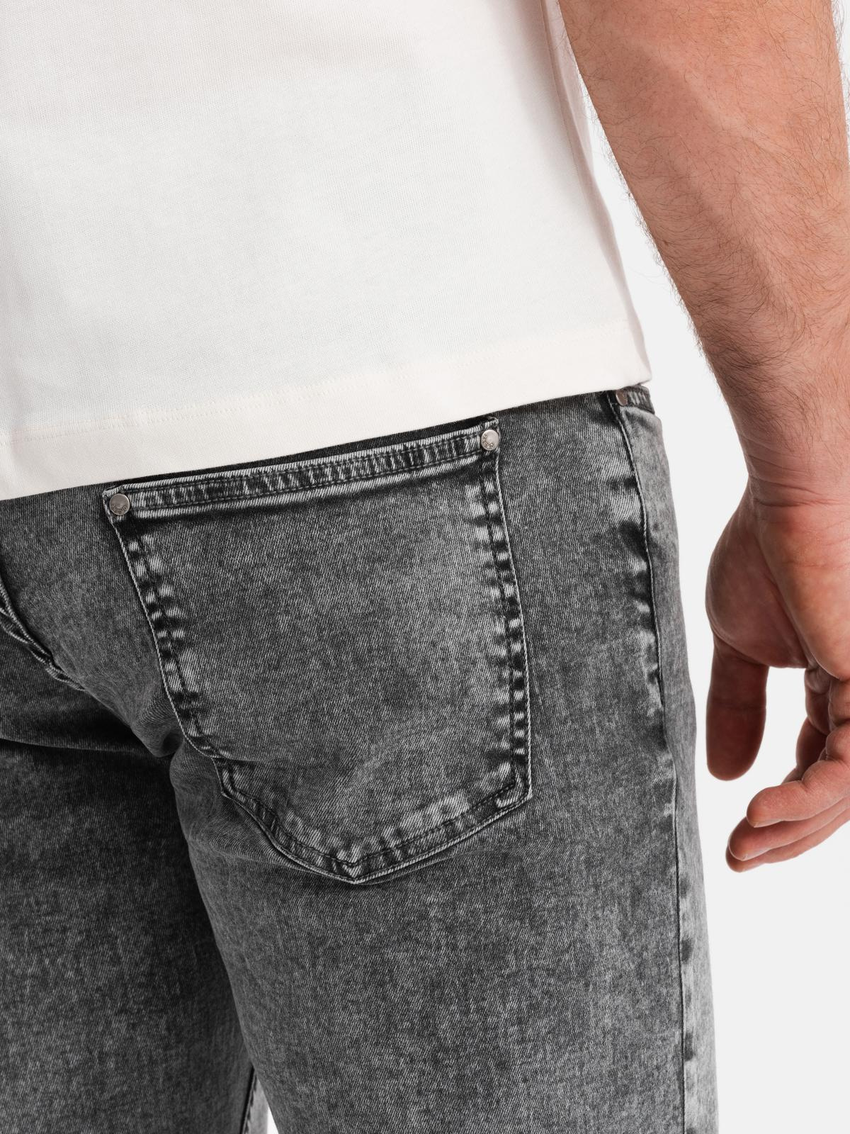 Ombre Men&#039;s classic washed REGULAR FIT jeans - gray