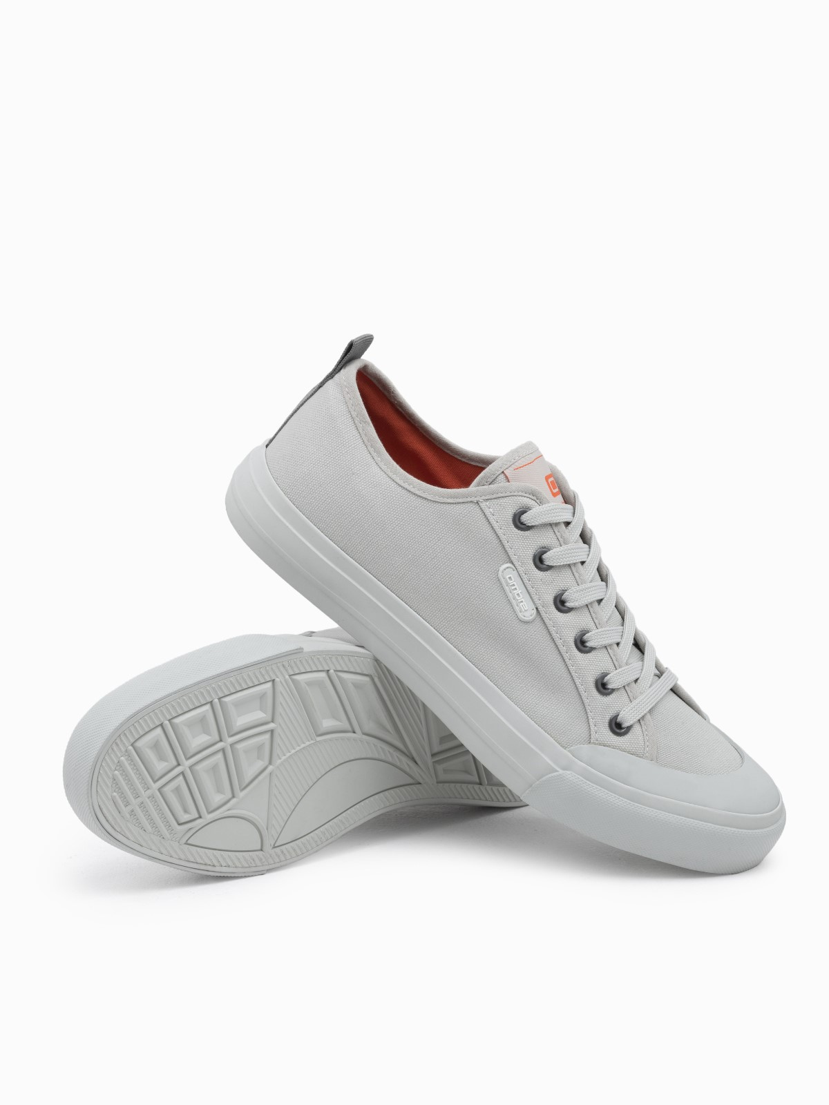 Ombre Men's short sneakers monocolor - gray