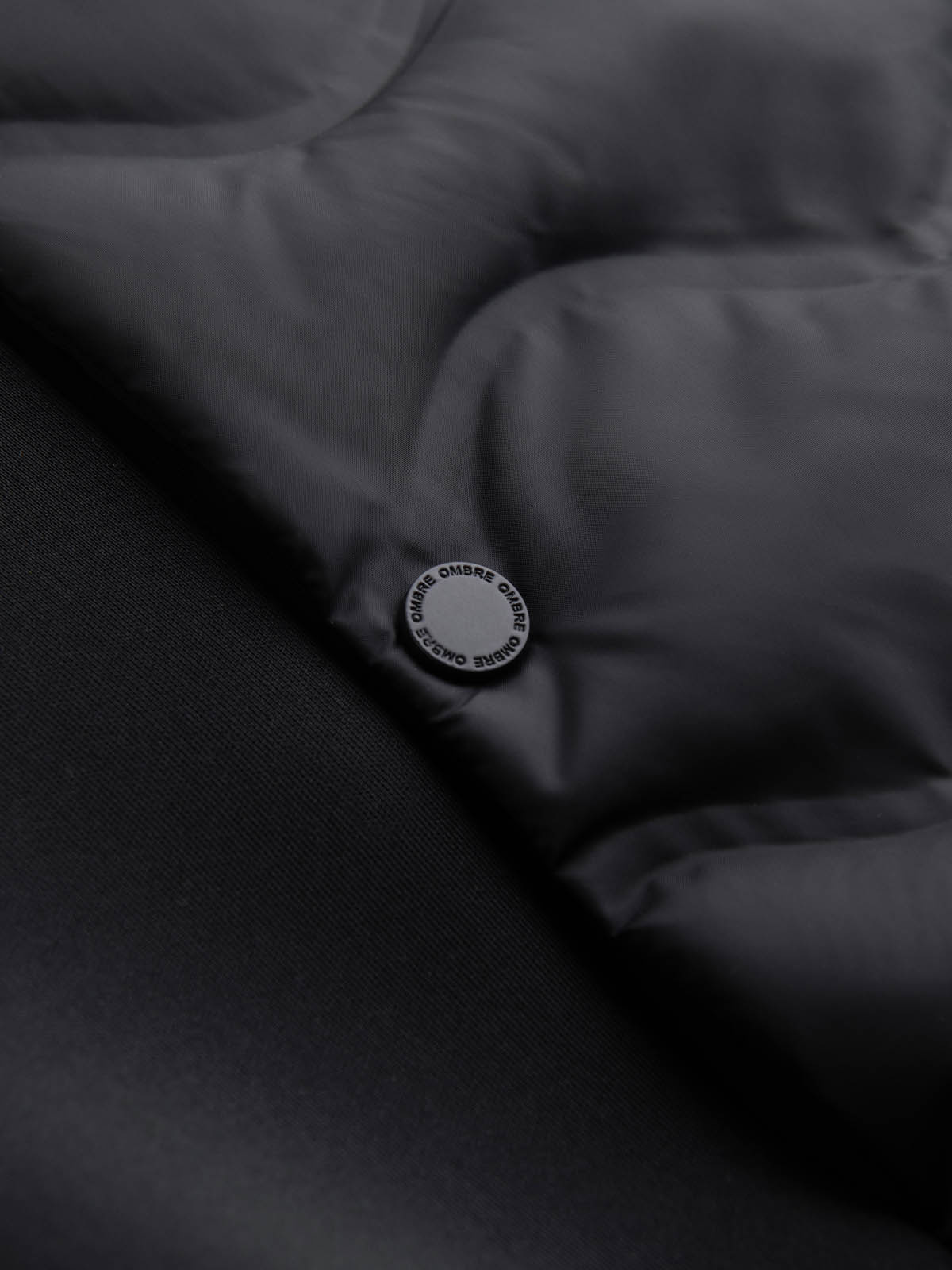 Ombre Men&#039;s quilted bomber jacket - black