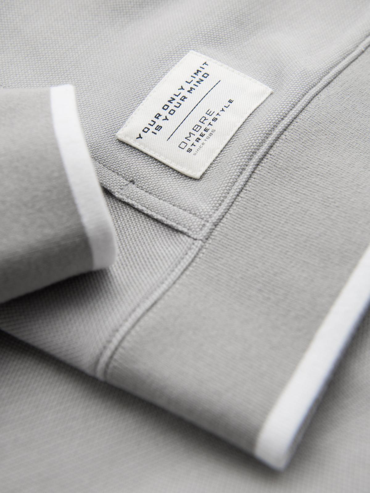 Ombre Men's softly structured hooded sweatshirt - grey