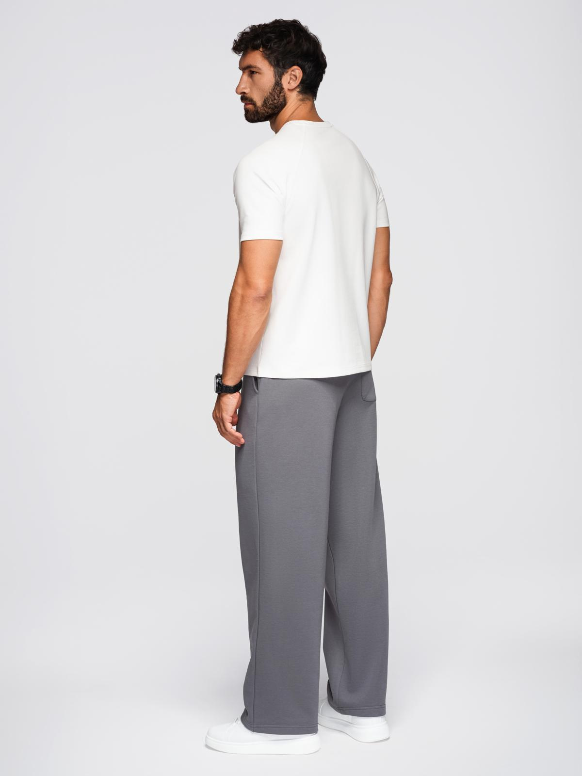 Ombre Men's COMFORT FIT T-shirt with raglan sleeves - off-white