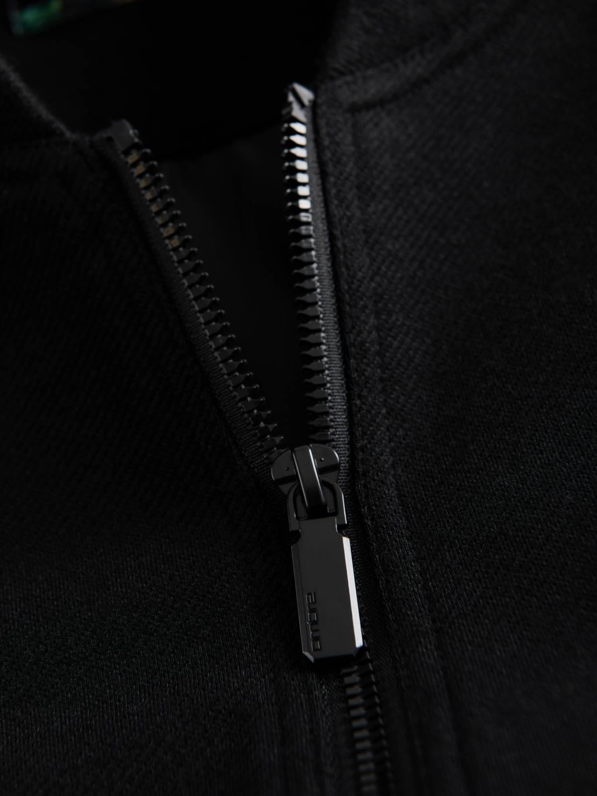 Ombre Men&#039;s raglan sleeve bomber jacket - black