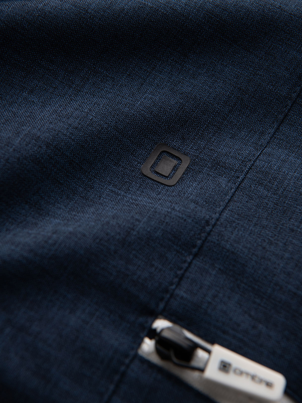 Ombre Men&#039;s lightweight sports jacket with fleece lining - navy blue