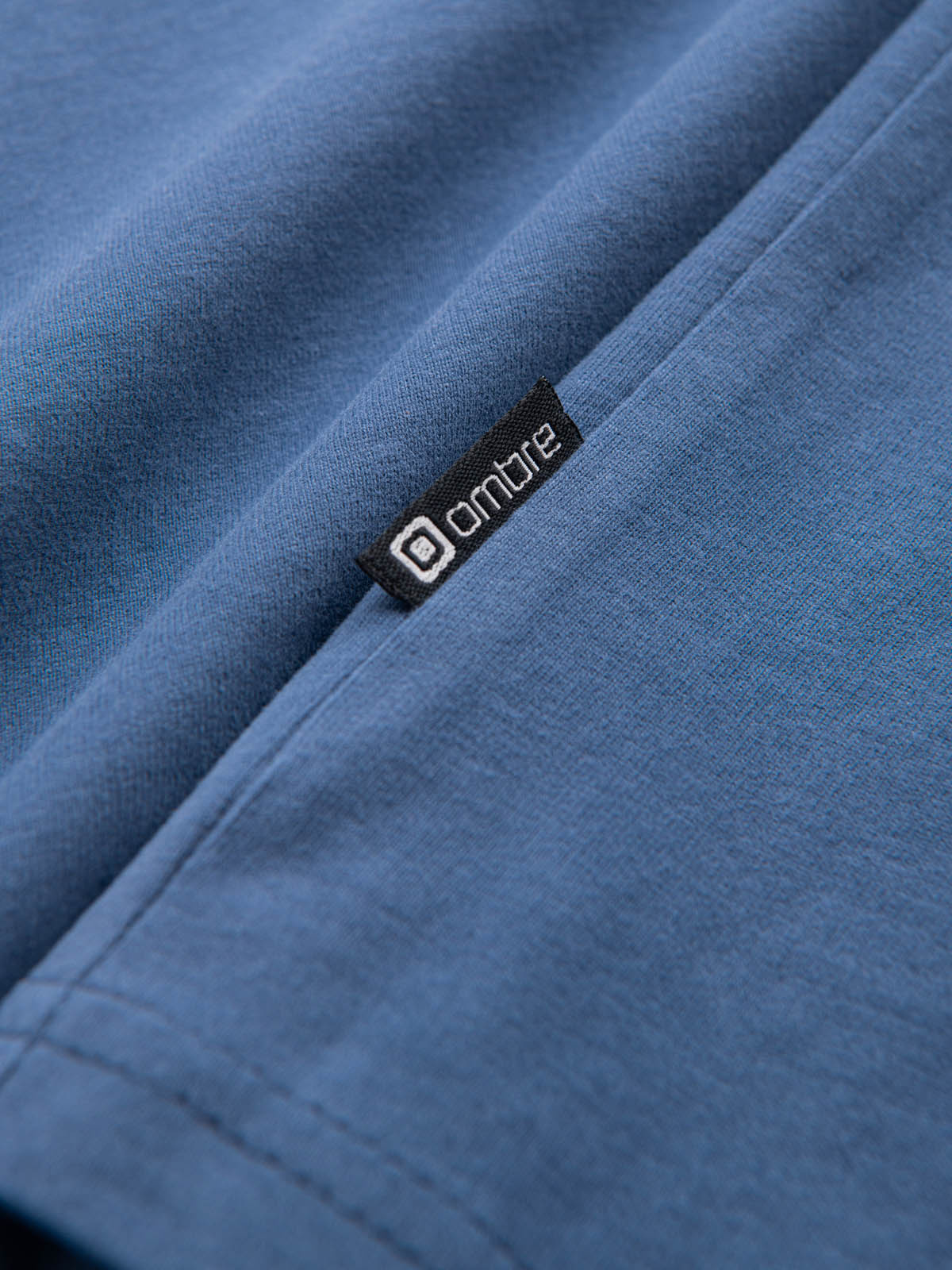 Ombre Streetstyle men's cotton pocket print t-shirt - indigo