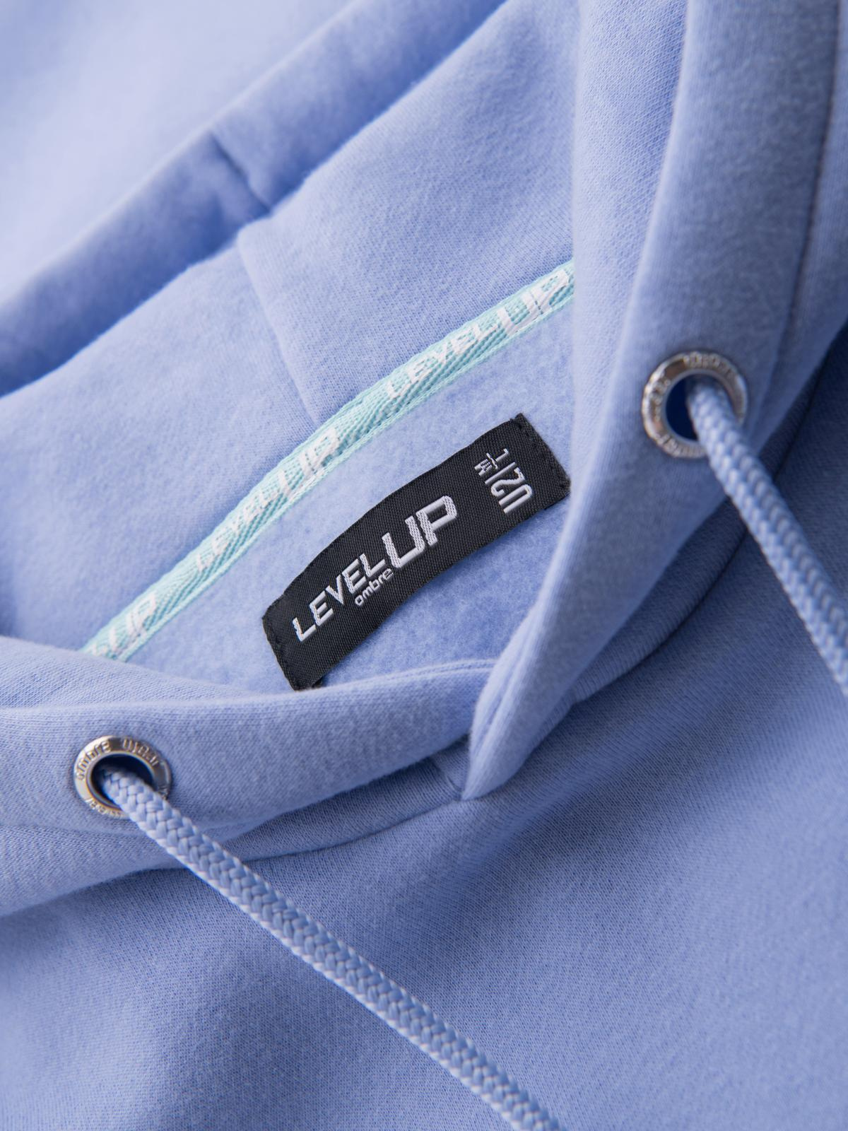 Ombre Unisex sweatshirt with hood and pockets - lavender