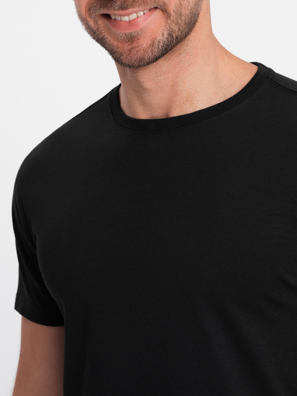 Ombre Classic BASIC men's cotton T-shirt - black