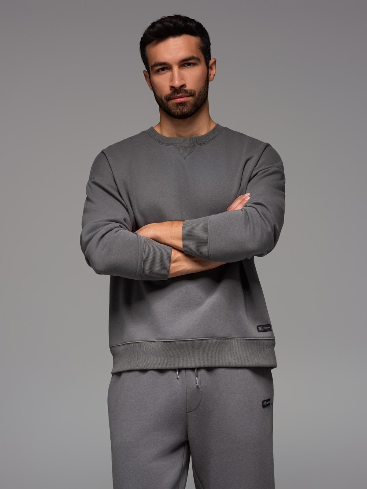 Ombre Unisex classic sweatshirt with round neckline - grey