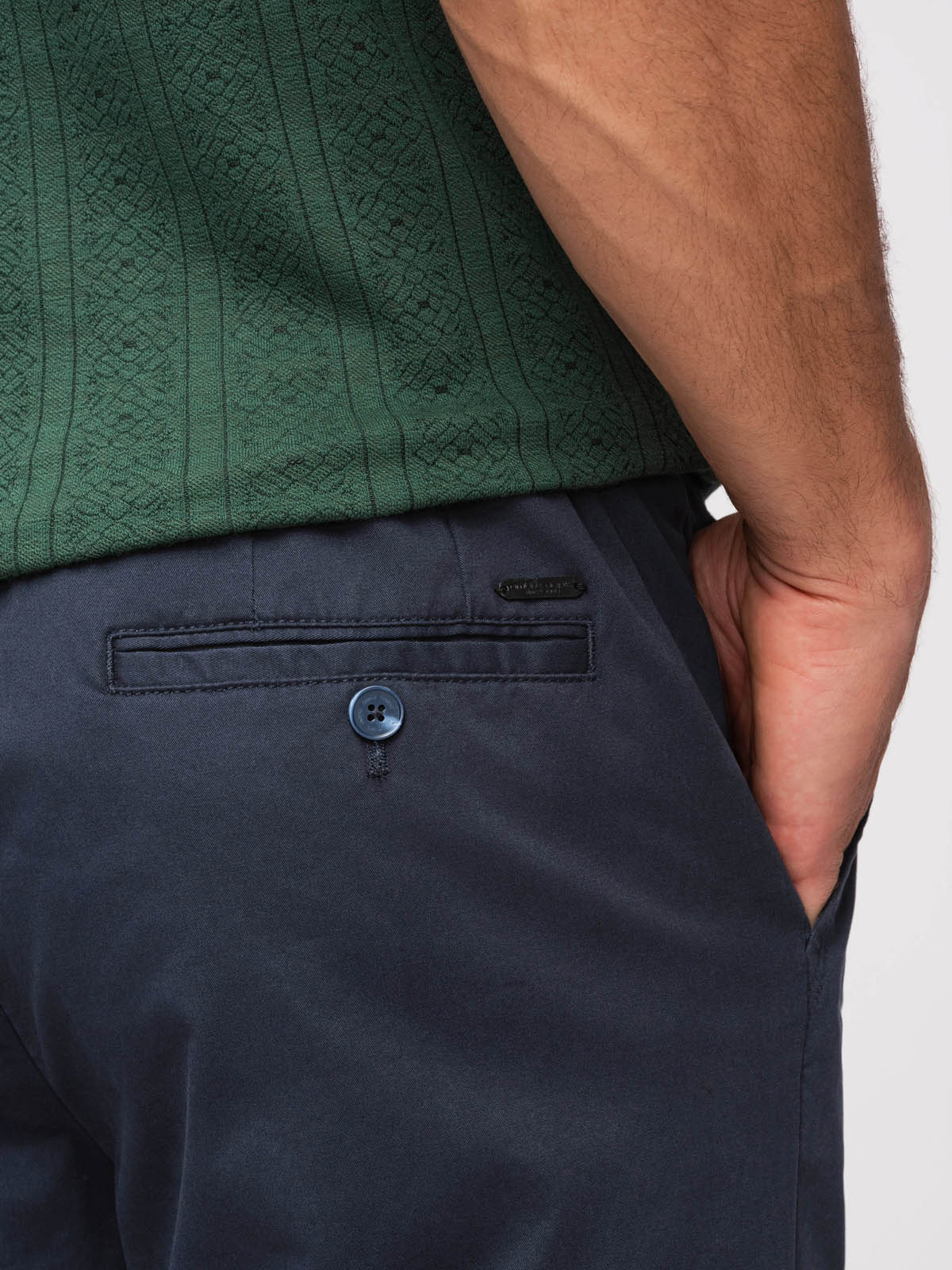 Pánske chino nohavice Ombre – modrá