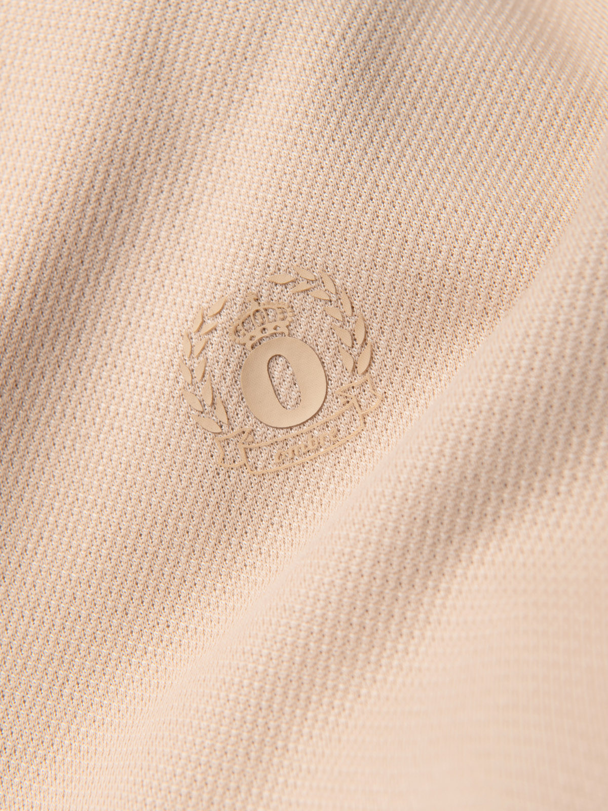Ombre Men's lightweight bomber jacket with logo lining - light beige