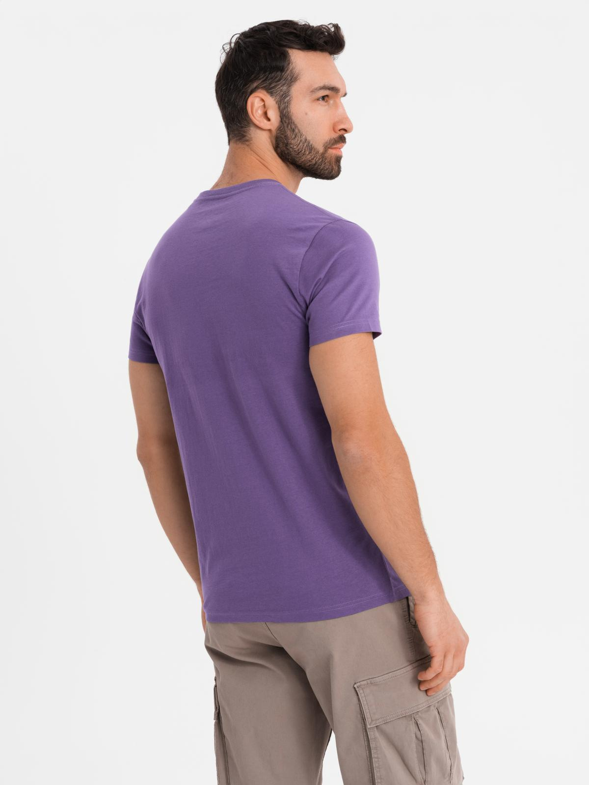 Ombre Men's classic cotton BASIC T-shirt - purple