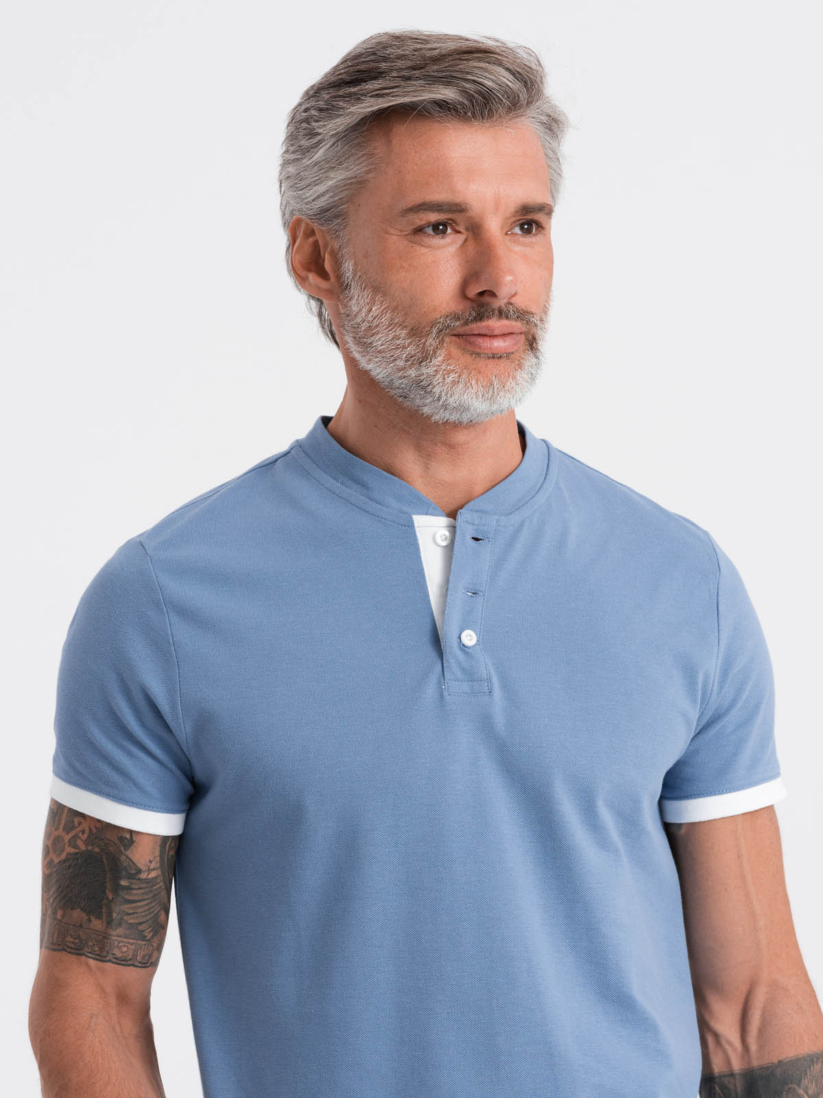 Tricou polo barbati, Ombre