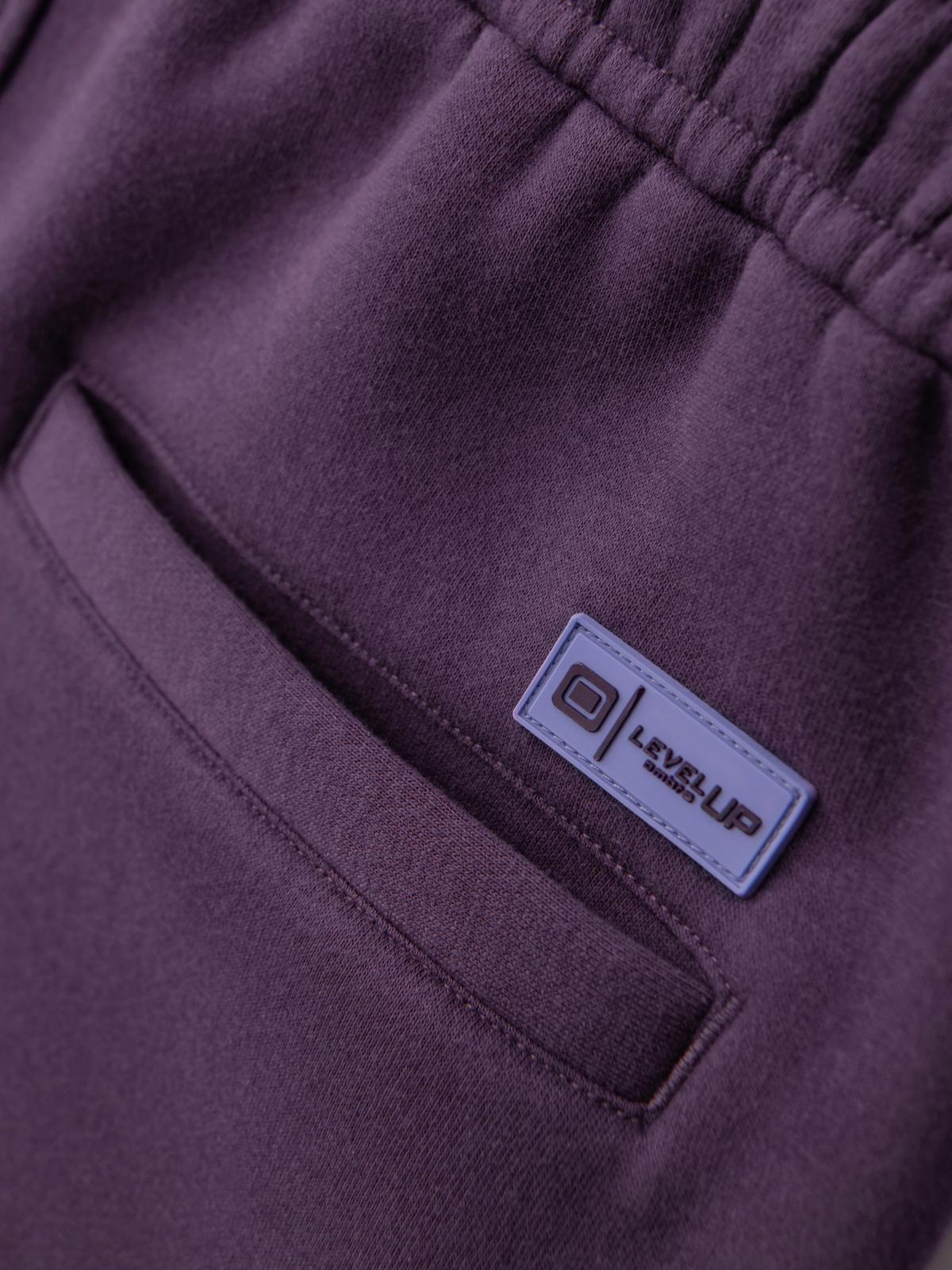 Ombre Unisex sweat shorts with drawstring waistband - purple