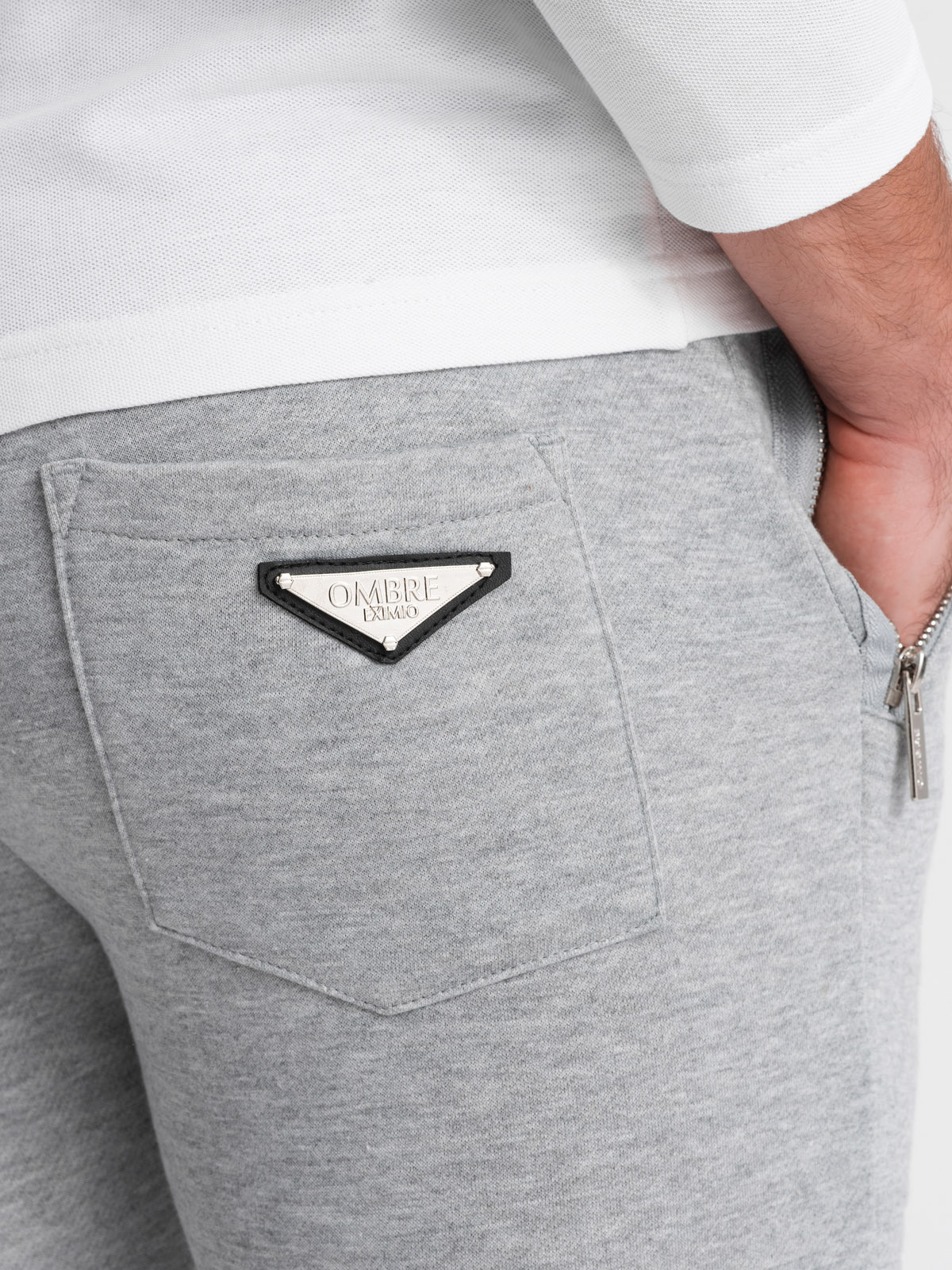 Ombre Men&#039;s jogger sweatpants - grey melange
