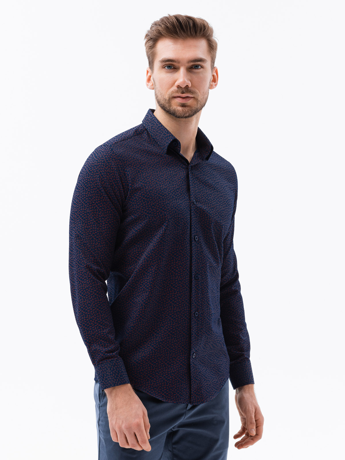 Ombre Men's shirt with long sleeves
