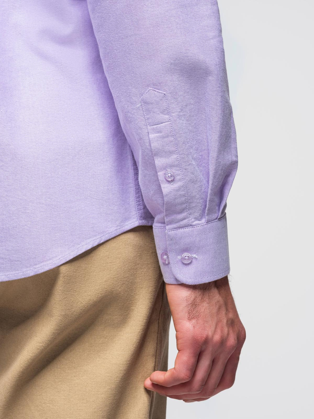 Ombre Men&#039;s cotton pastel oxford shirt - lavender