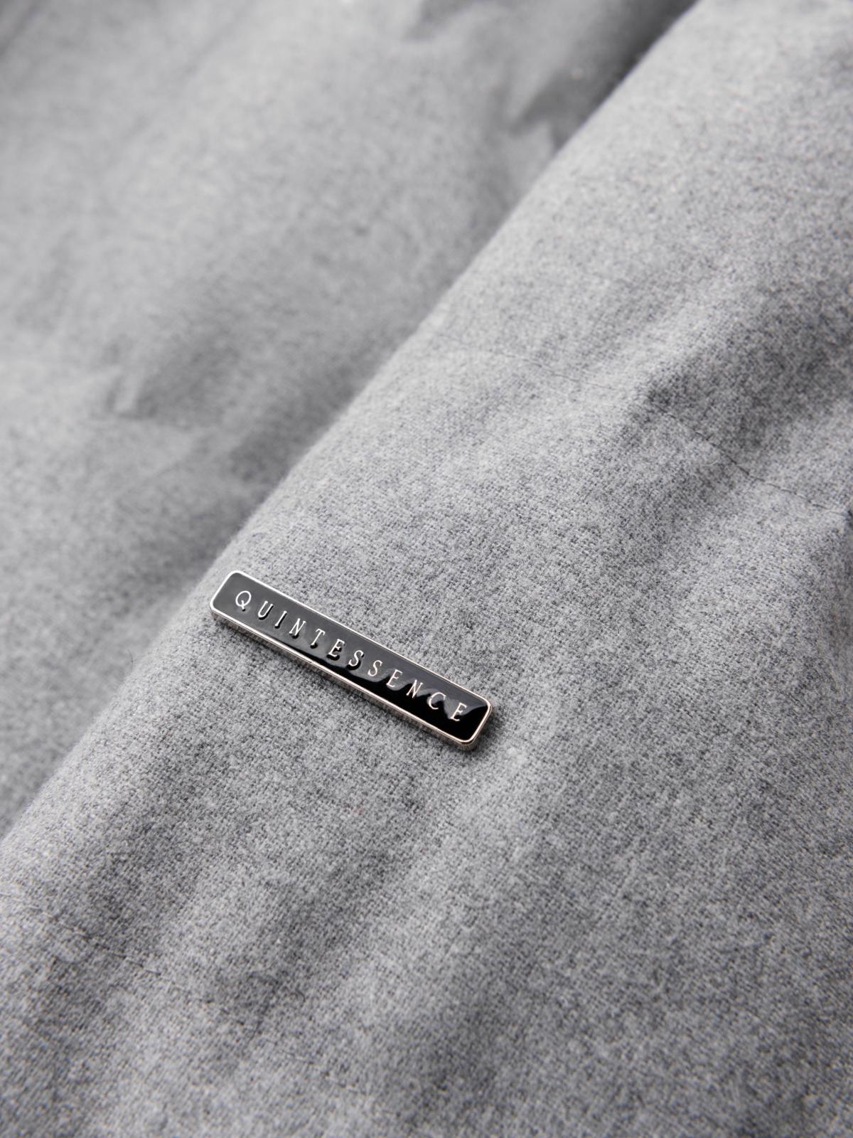 Ombre Men's lightweight jacket with mesh lining and hood - grey