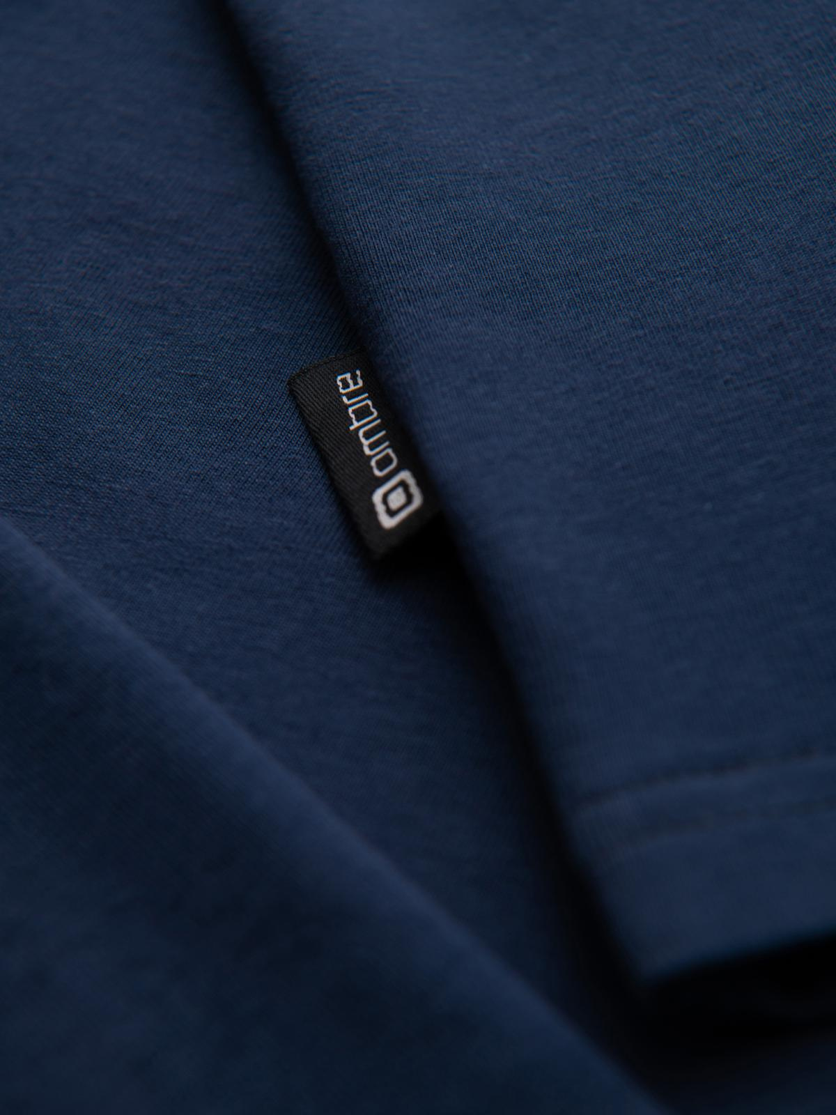 Pulover bărbătesc cu guler înalt Ombre - bleumarin