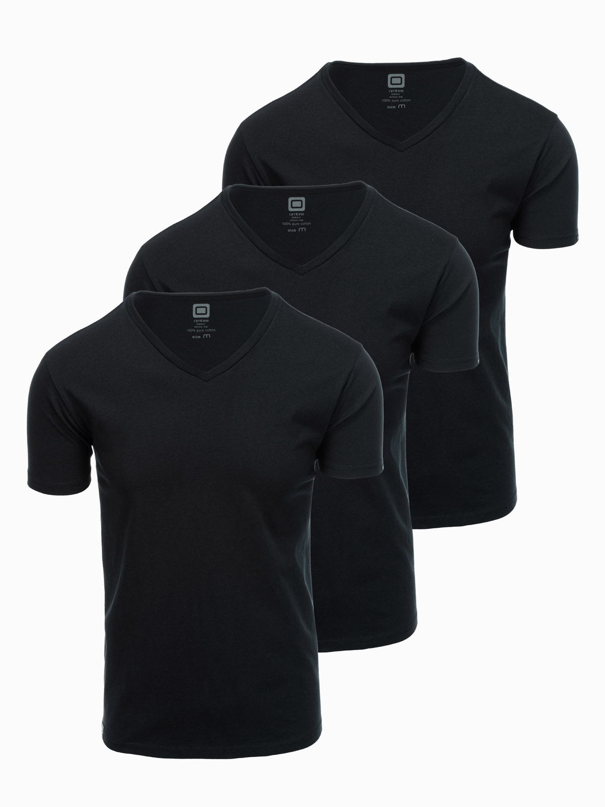 Ombre V-NECK 3-pack Cotton Shirt Set