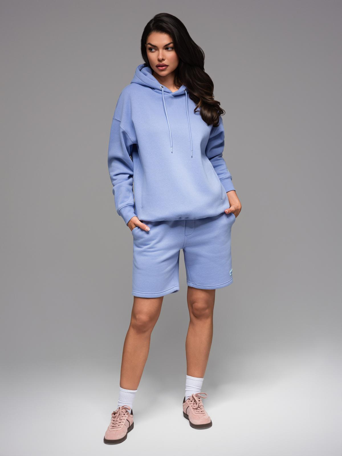 Ombre Unisex sweatshirt with hood and pockets - lavender
