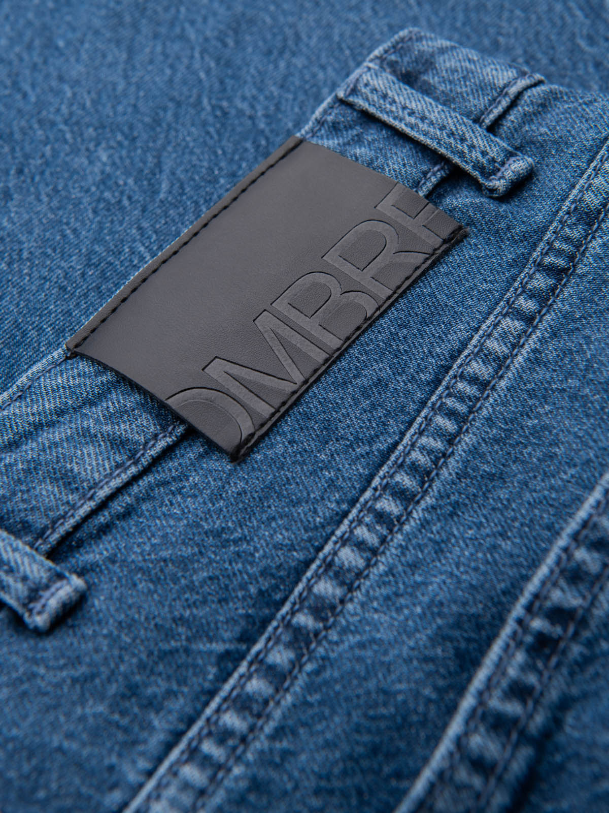 Ombre Marbled men&#039;s denim pants CARROT FIT - dark blue