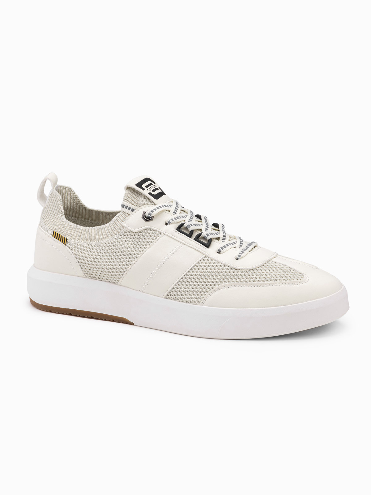 Ombre Men&#039;s slip-on structured fabric sneakers - sand