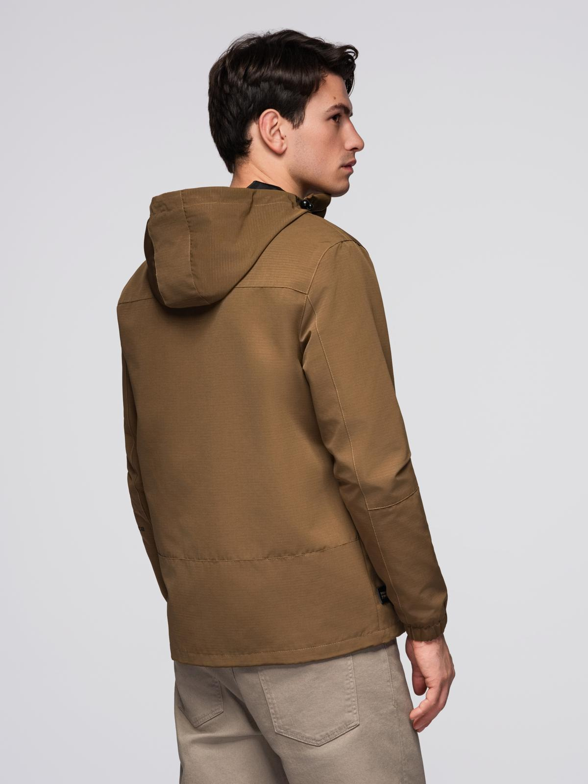 Ombre Men&#039;s lightweight jacket with waterproof coating and hood