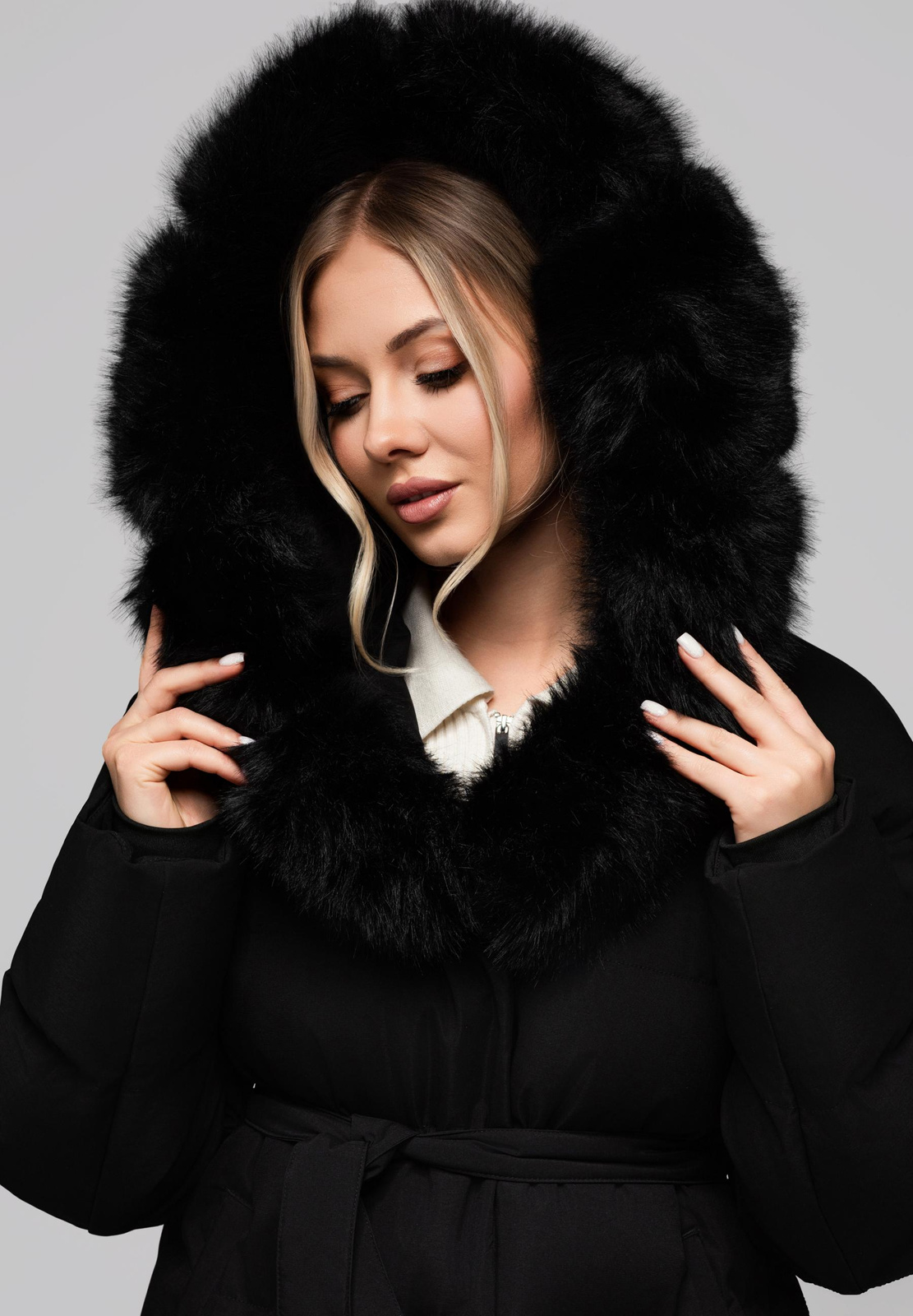 Edoti Women's insulated jacket with fur OW-JALP-0103 v2