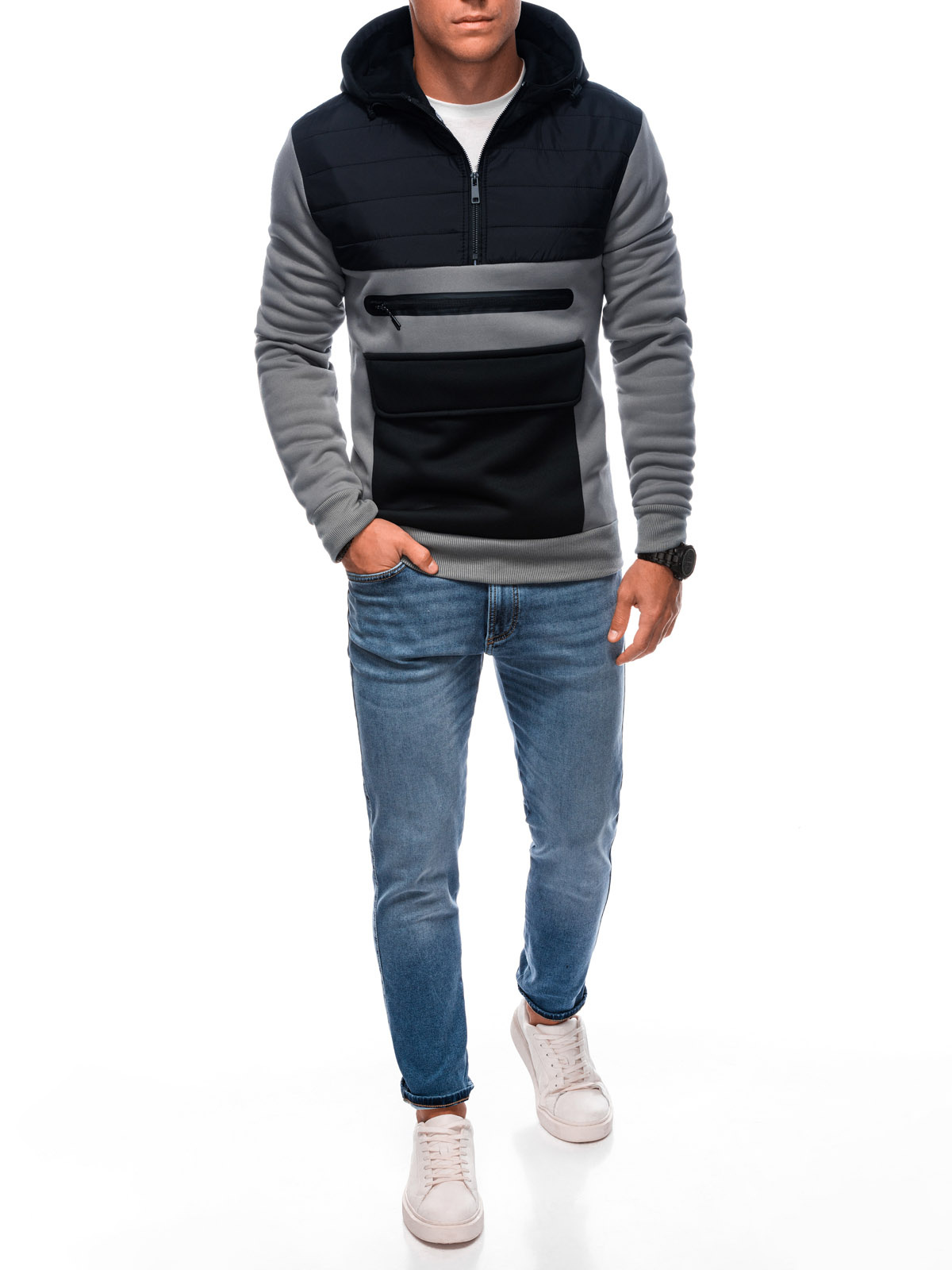 Edoti Men's zip-up sweatshirt